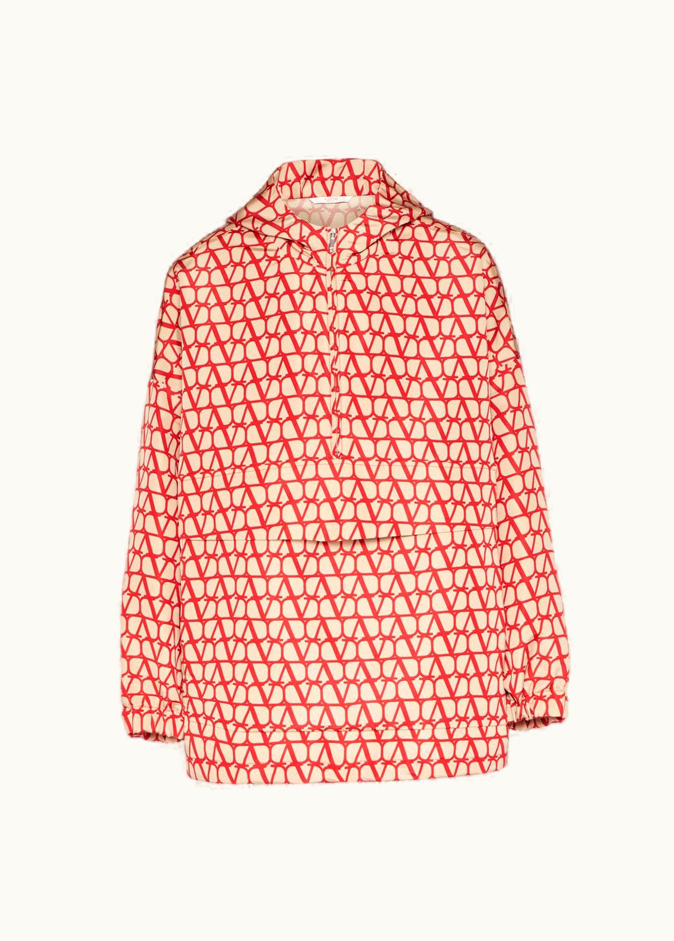 Valentino Valentino Silk Faille Anorak With All-over Toile Iconographe Print UZ0161089