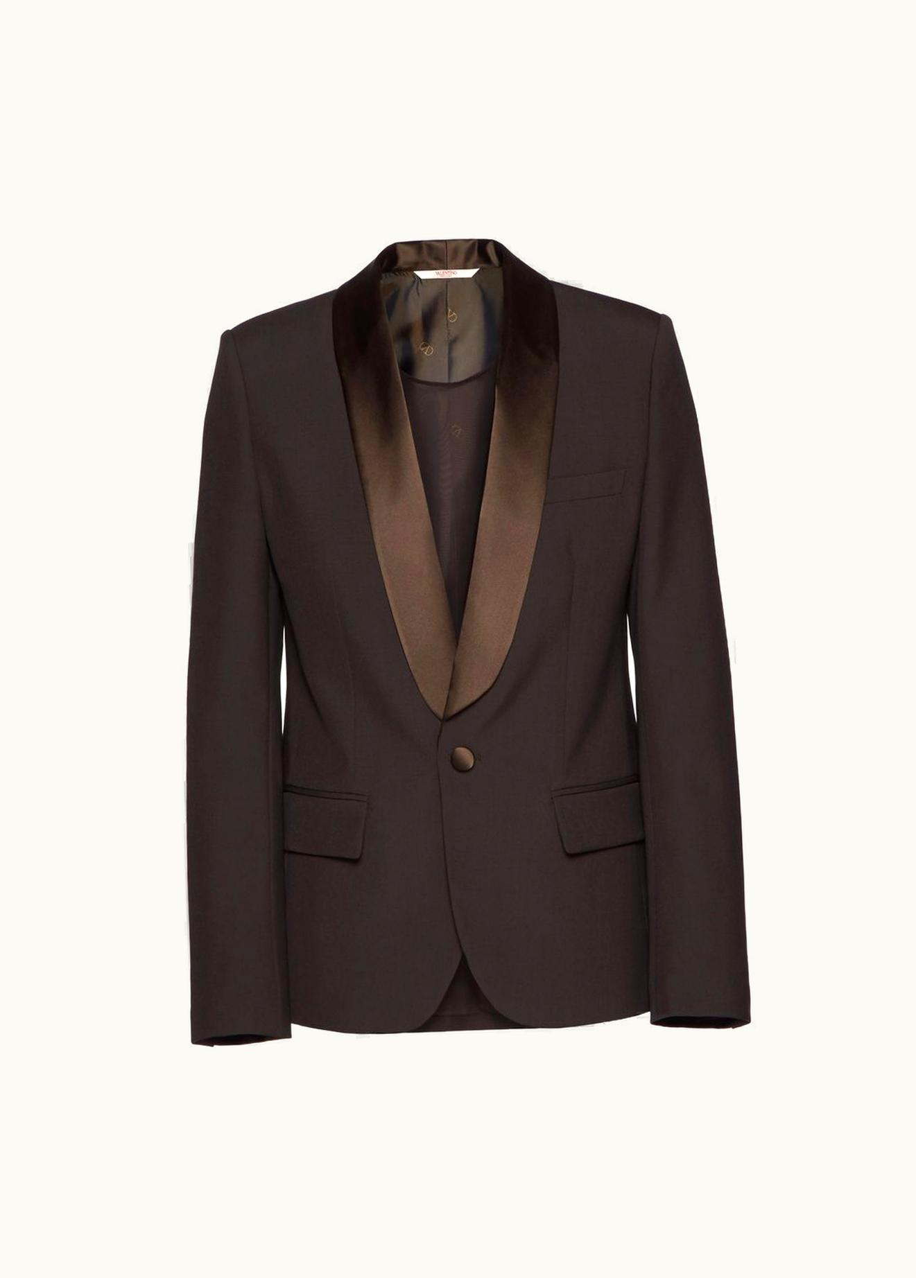 Valentino Valentino Wool Dinner Jacket With Maison Valentino Tailoring Label And Chiffon Inner Bib UZ0161117