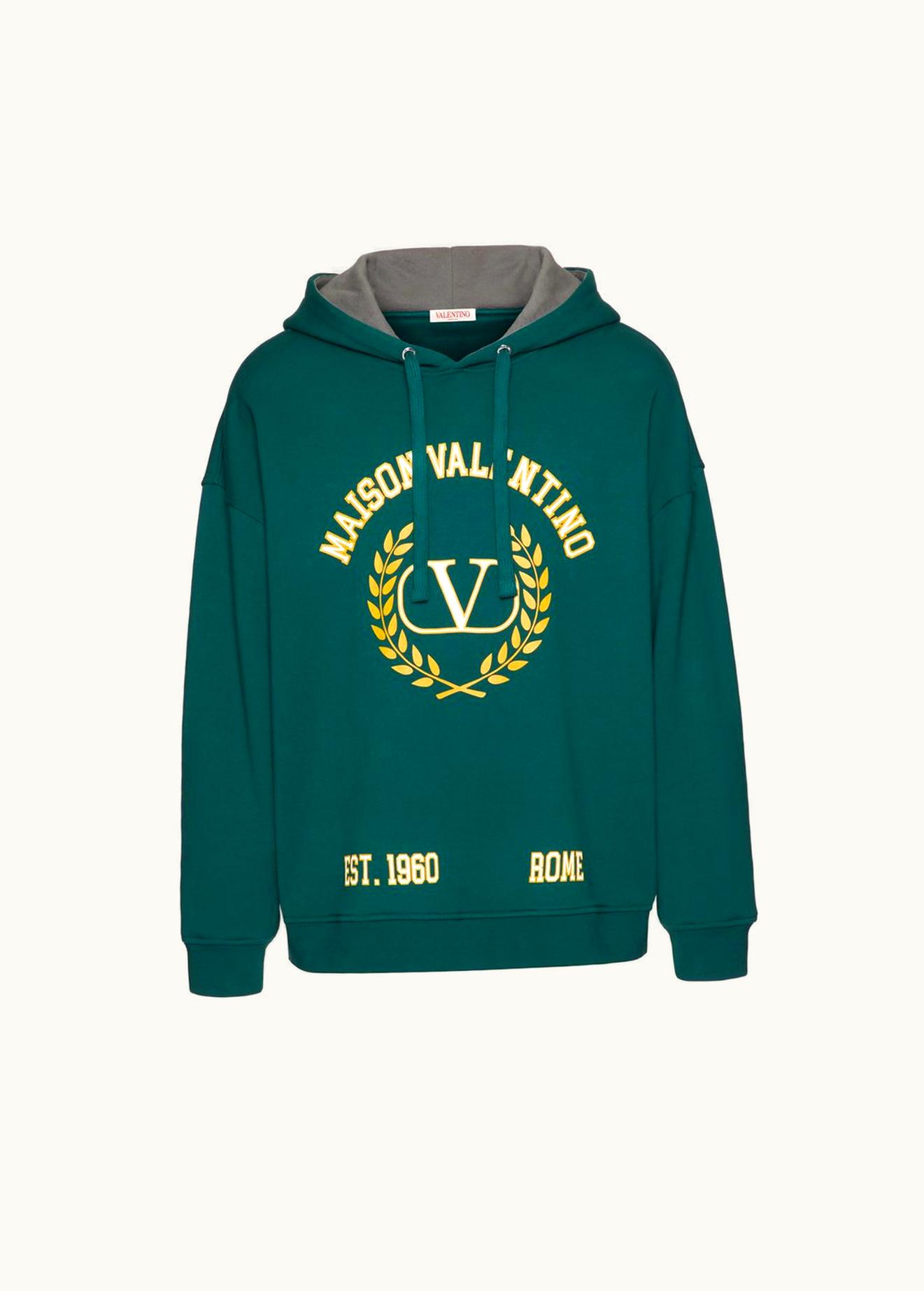Valentino Valentino Cotton Sweatshirt With Maison Valentino Print