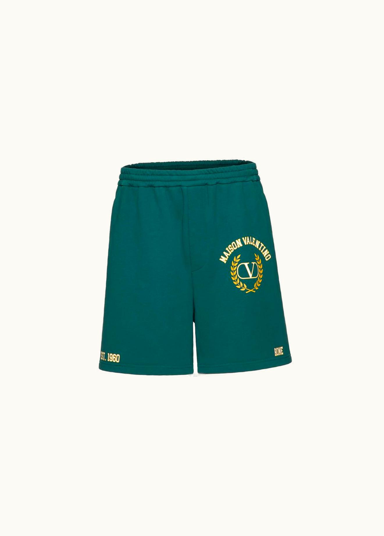 Valentino Valentino Cotton Bermuda Shorts With Maison Valentino Print