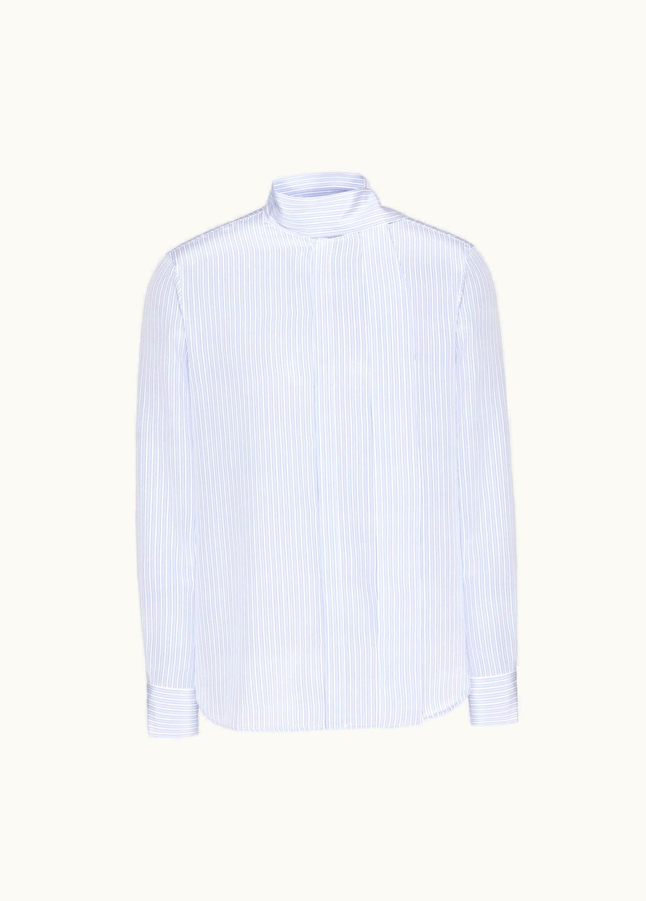 Valentino Valentino Silk Shirt With Scarf Detail At Neck