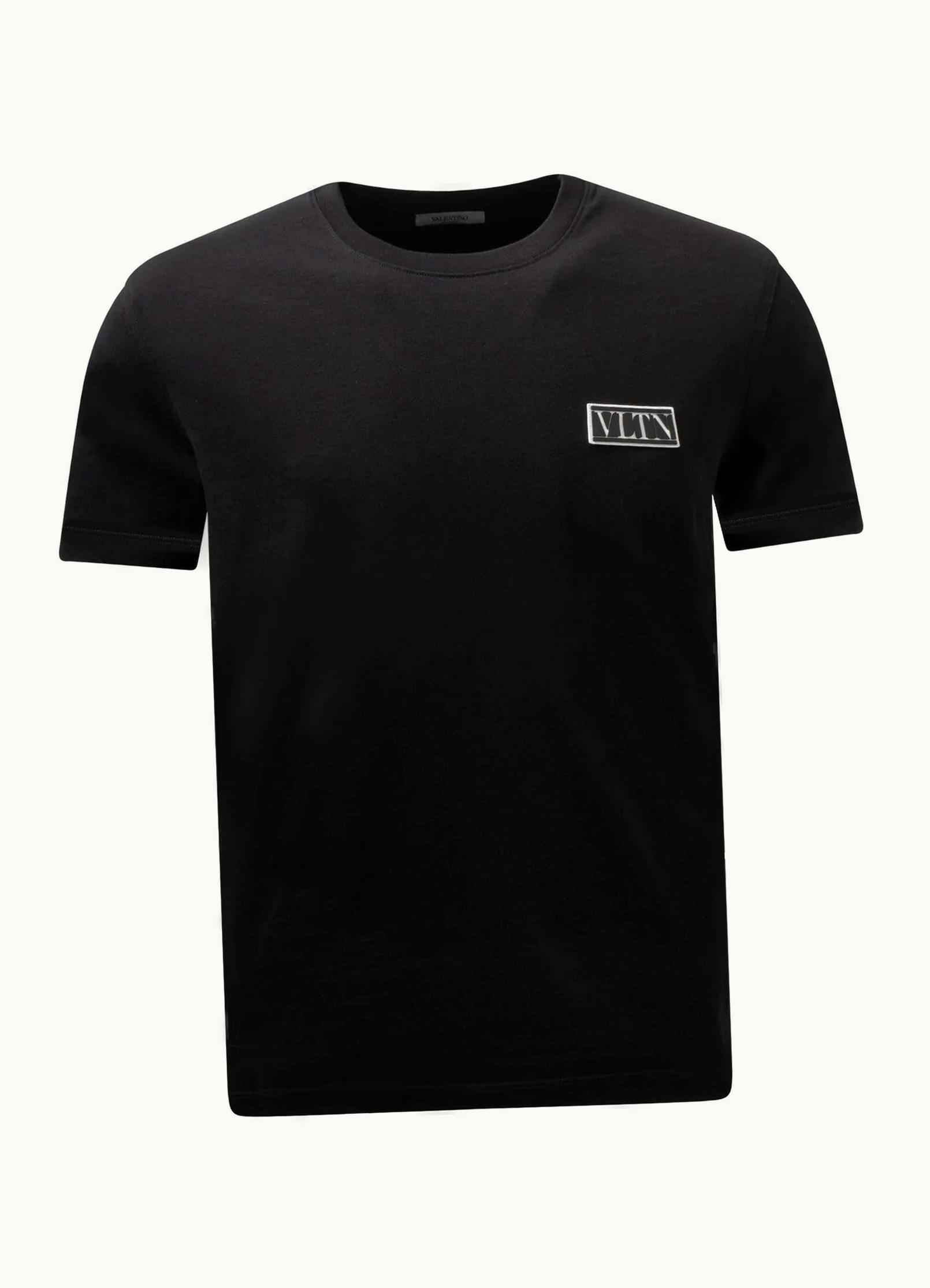 Valentino Valentino Cotton T-shirt With Vltn Tag
