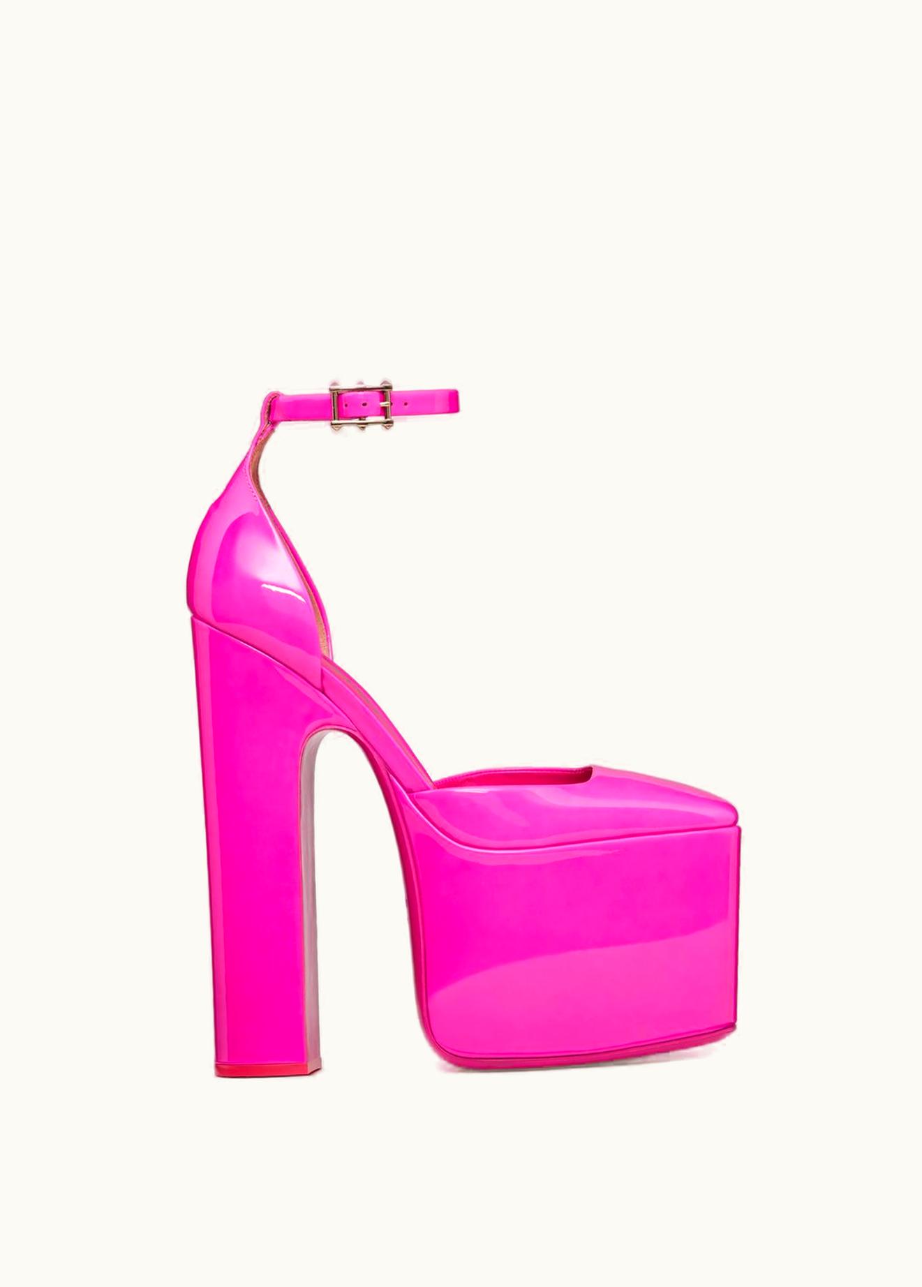 Valentino Valentino Garavani Discobox Patent Leather Platform Pump 180mm