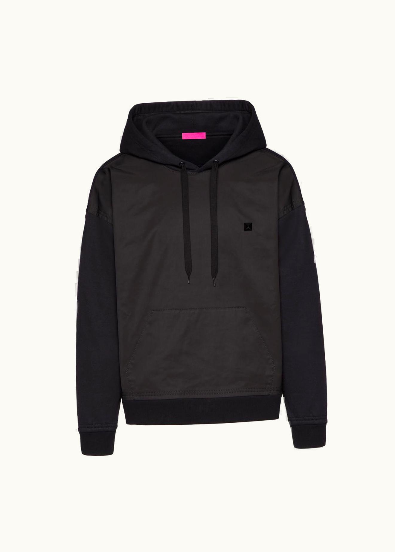 Valentino Valentino Cotton Sweatshirt With Nylon Panel And Stud Detail UZ0161549