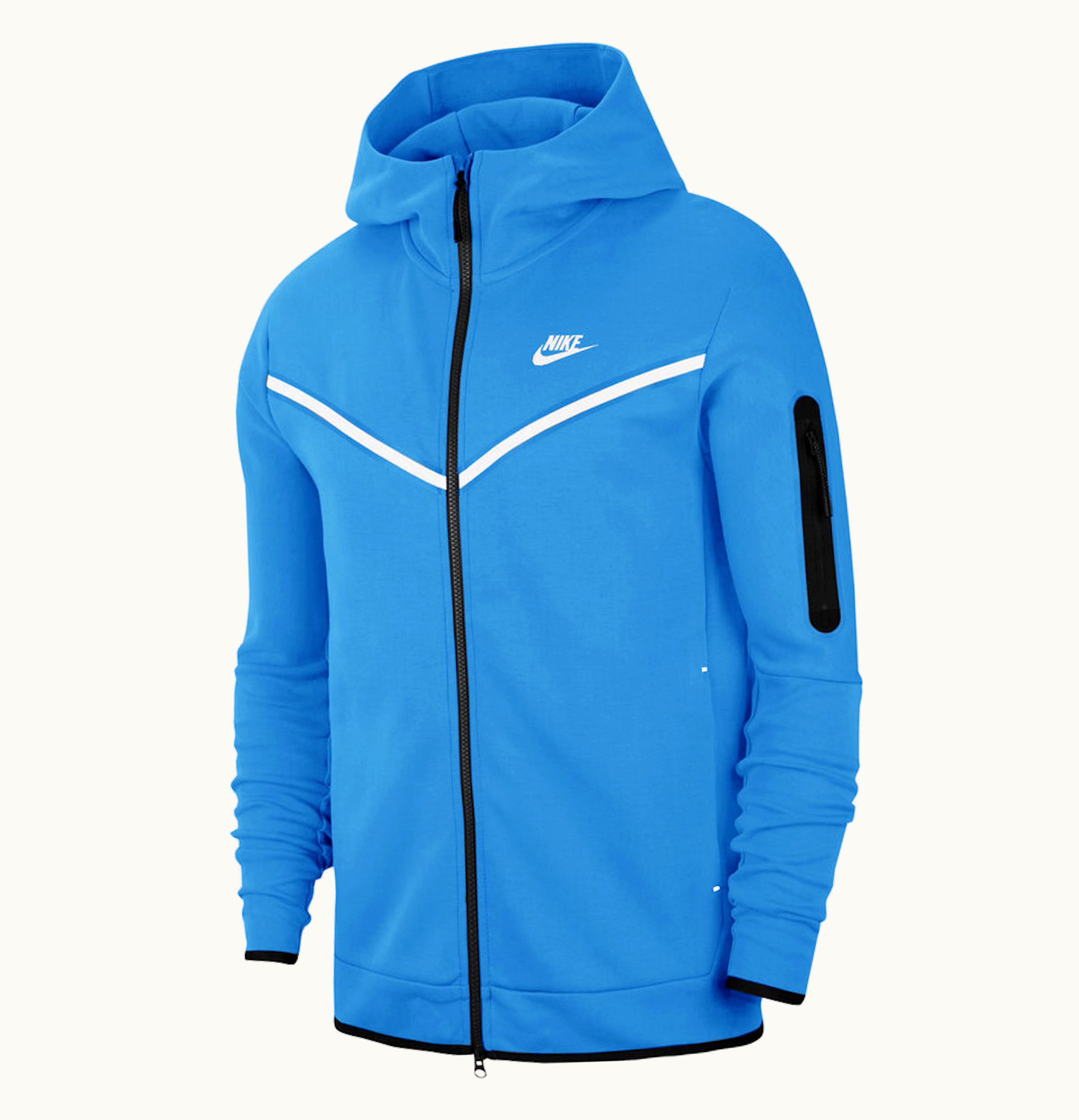 Nike Nike Tech Fleece Full Zip Hoodie Blue White