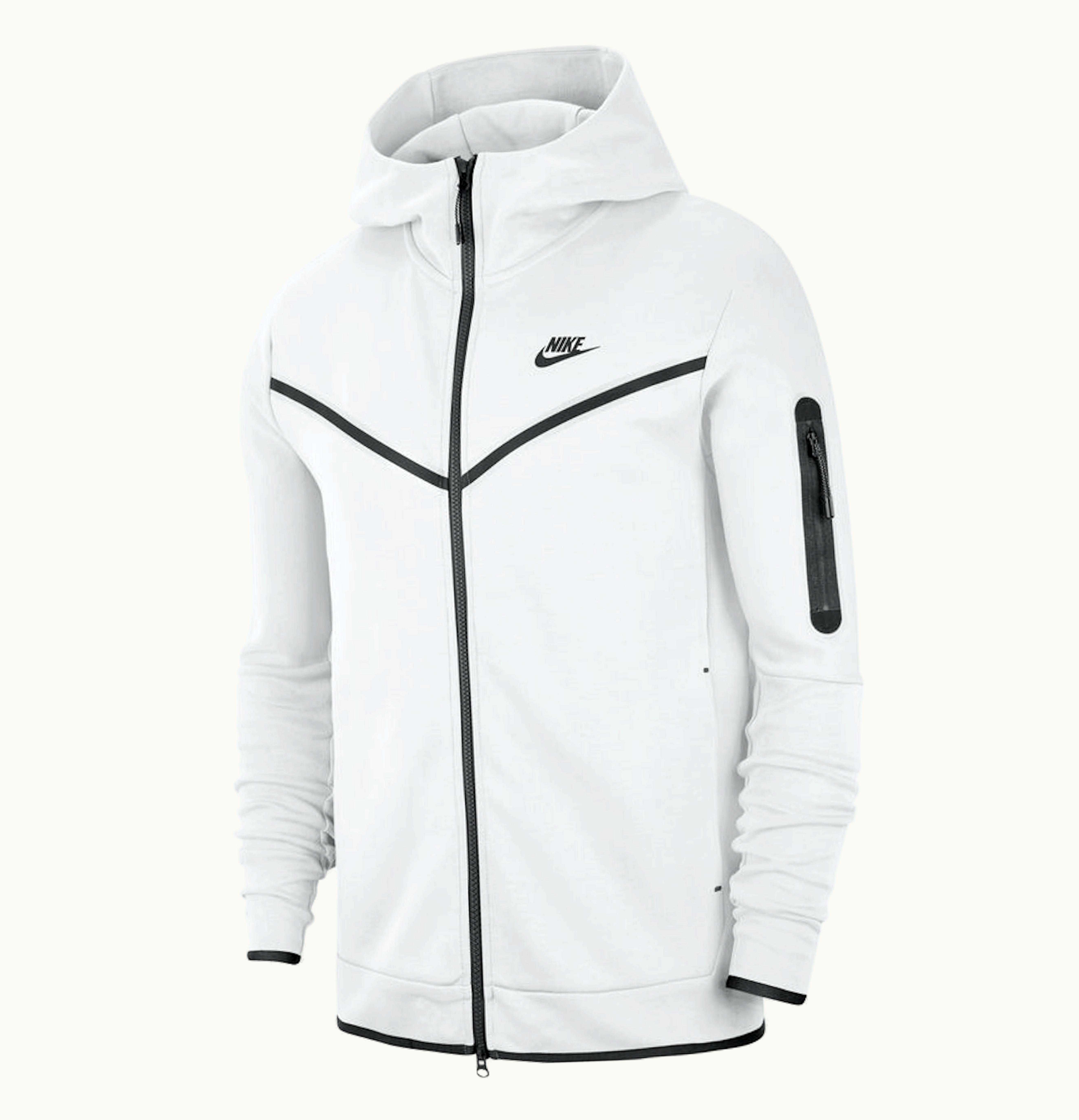 Nike Nike Tech Fleece Hoodie White Black