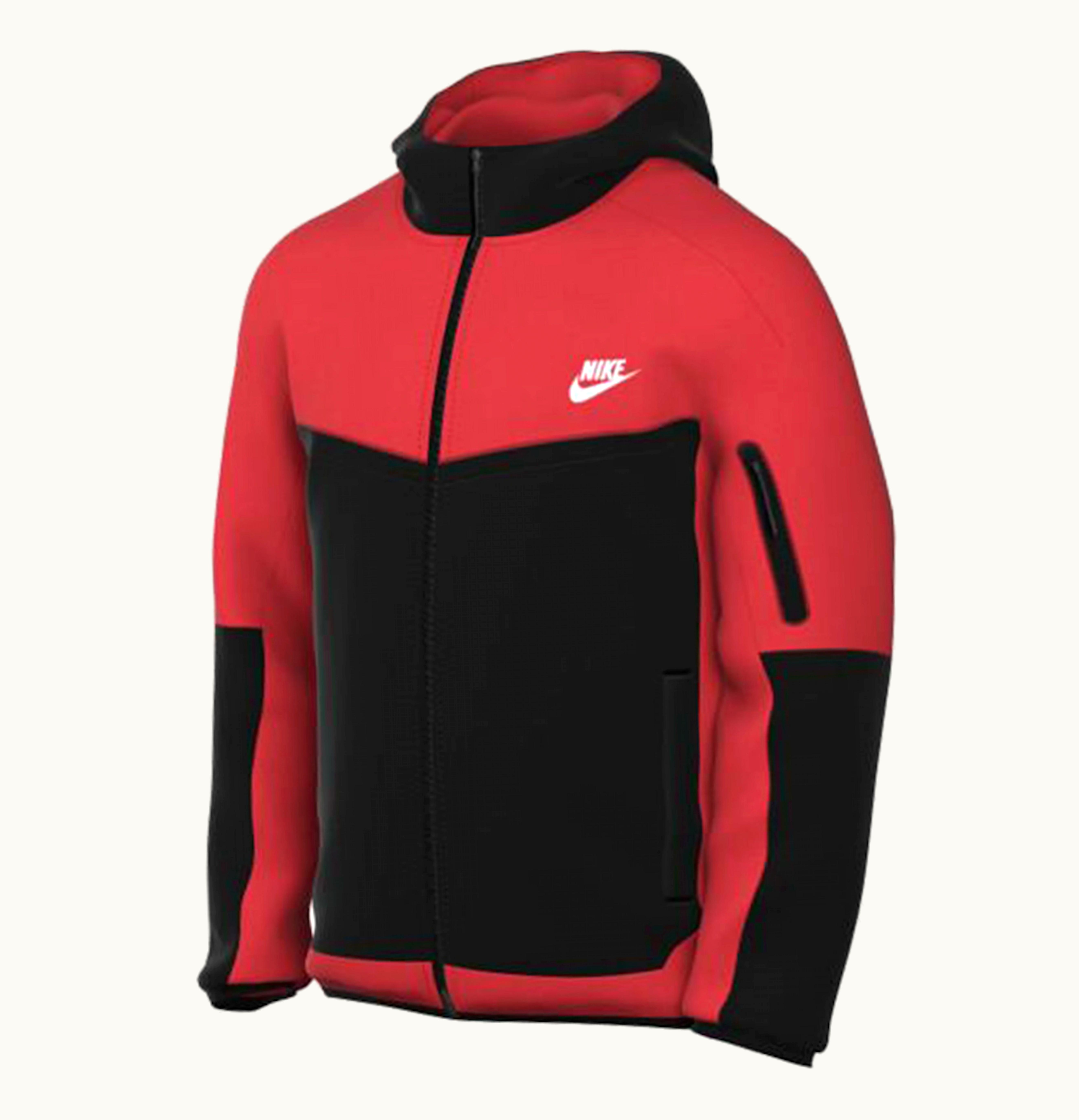 Nike Nike Tech Fleece Full Zip Hoodie Light Crimson Black White