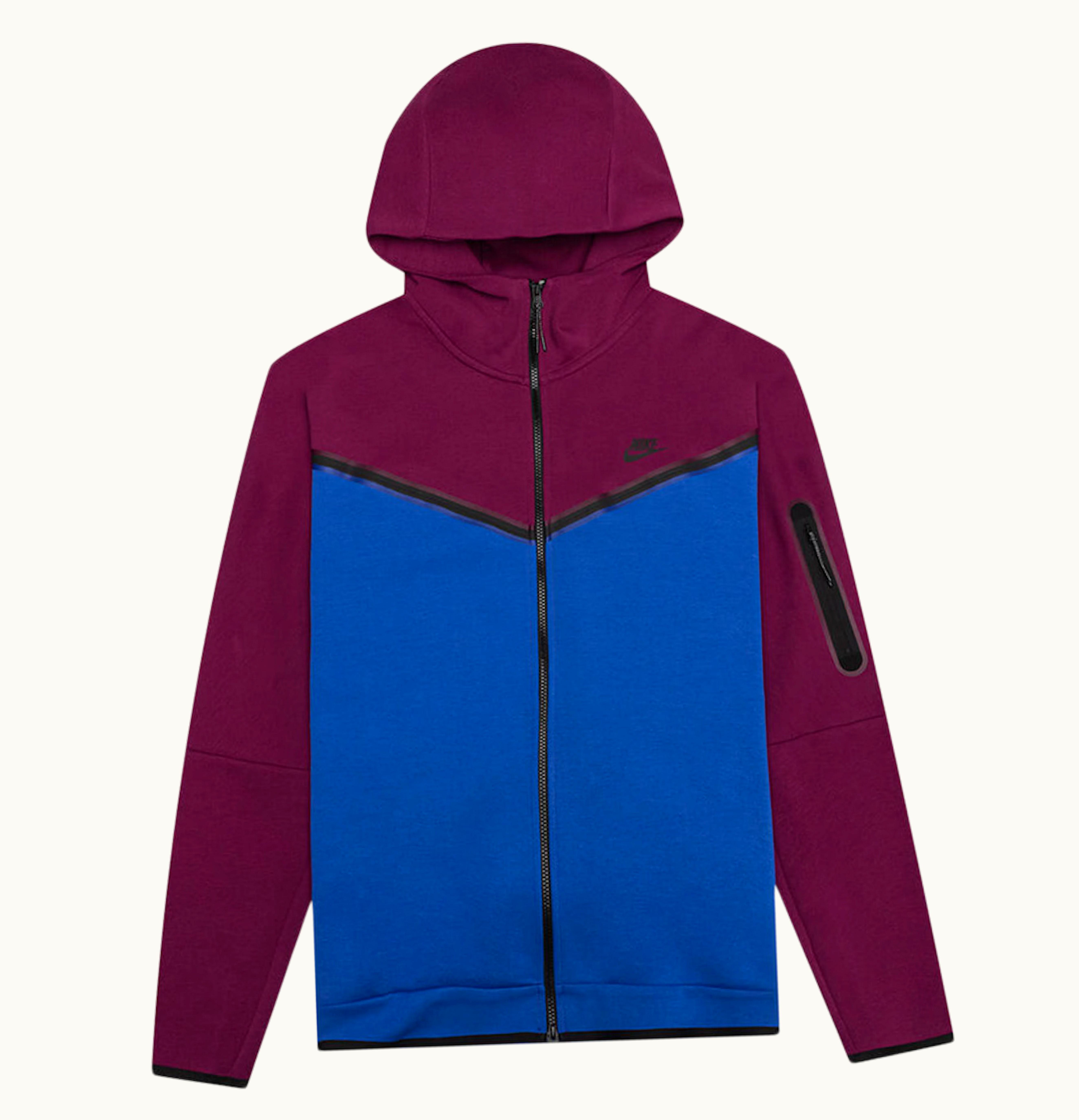 Nike Nike Tech Fleece Full Zip Hoodie Sangria Game Royal