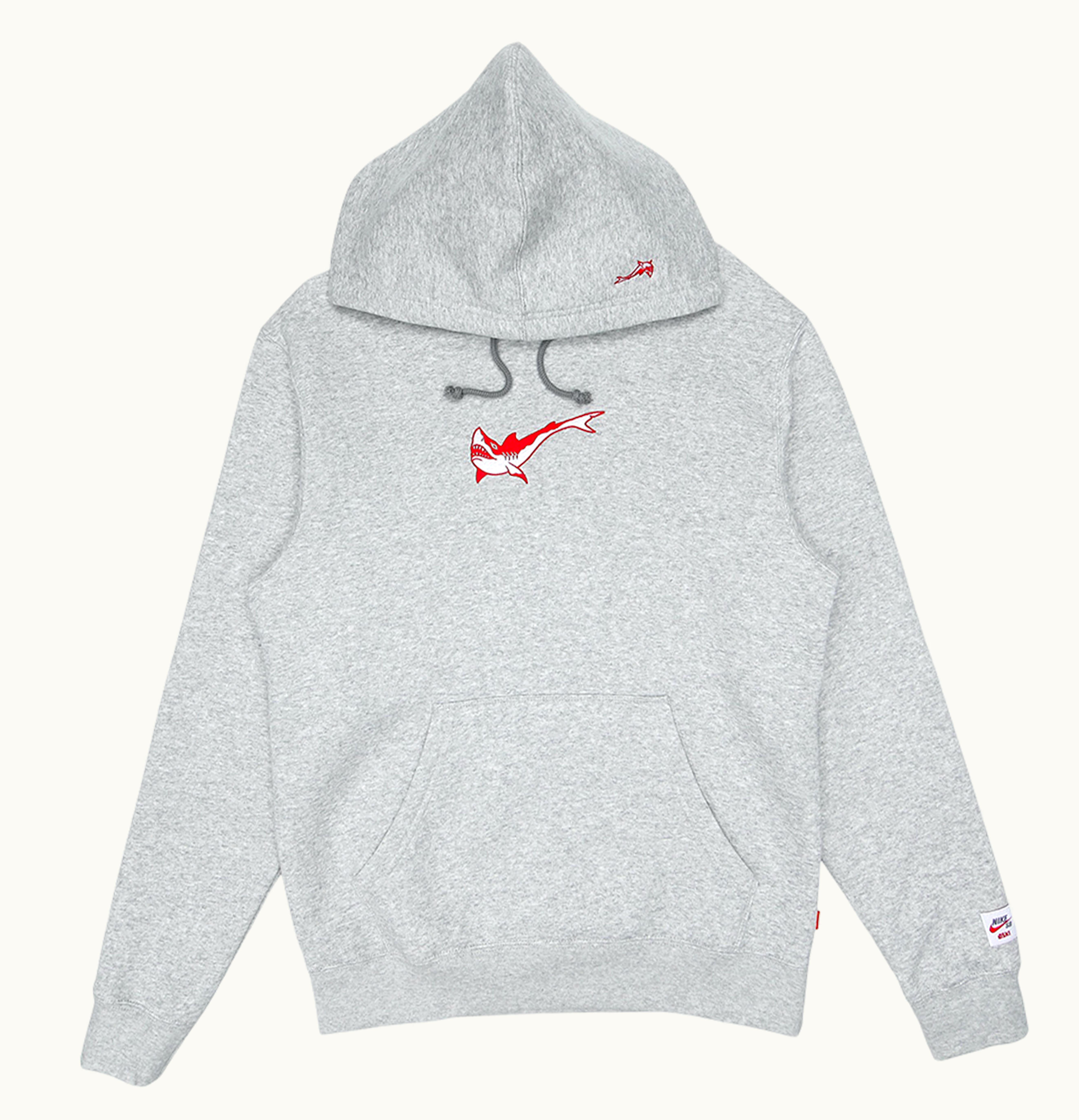 Nike SB Nike SB Orange Label x Oski Fleece Skate Hoodie Grey Heather