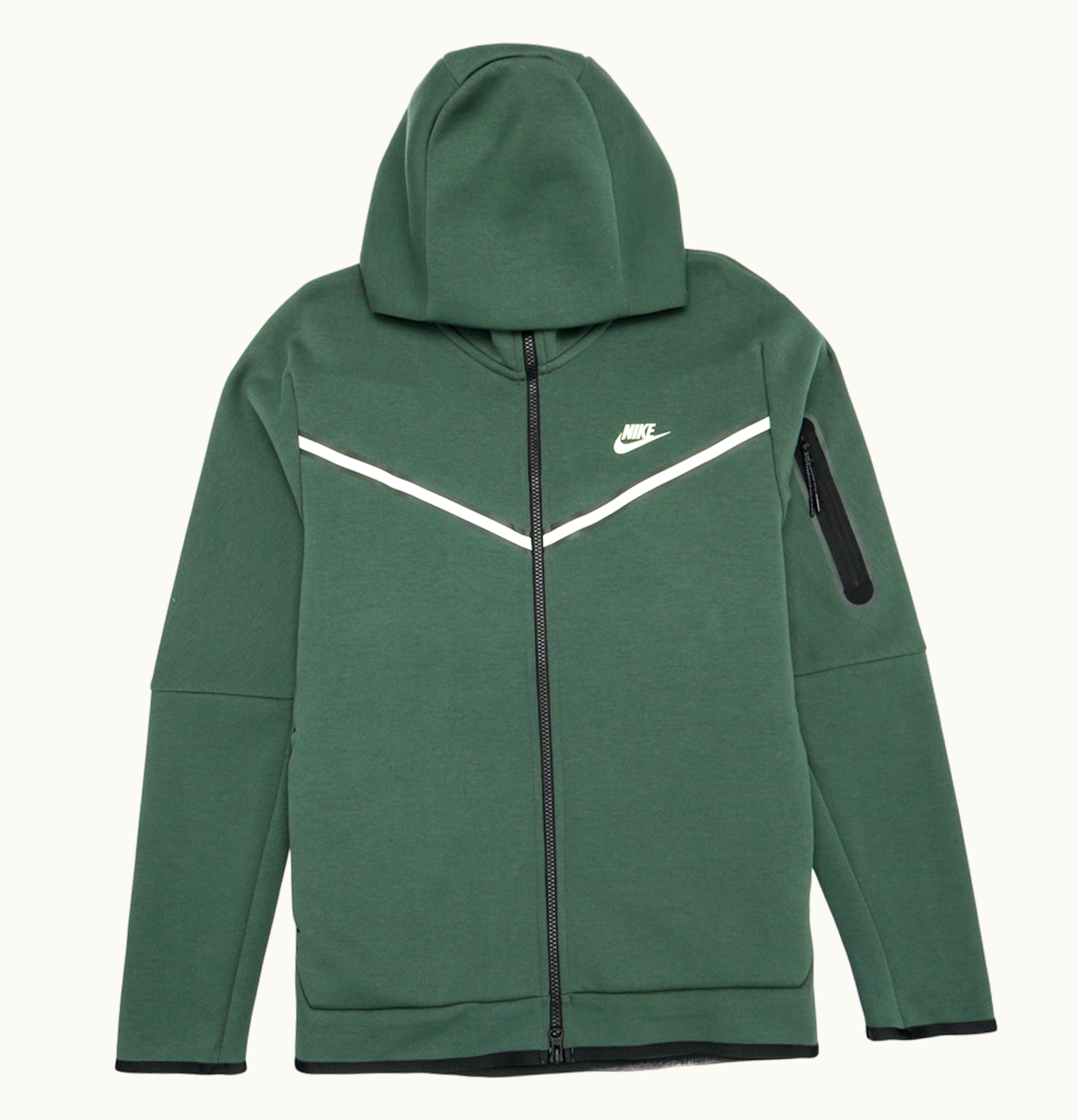 Nike Nike Tech Fleece Full Zip Hoodie Galactic Green Light Liquid Lime