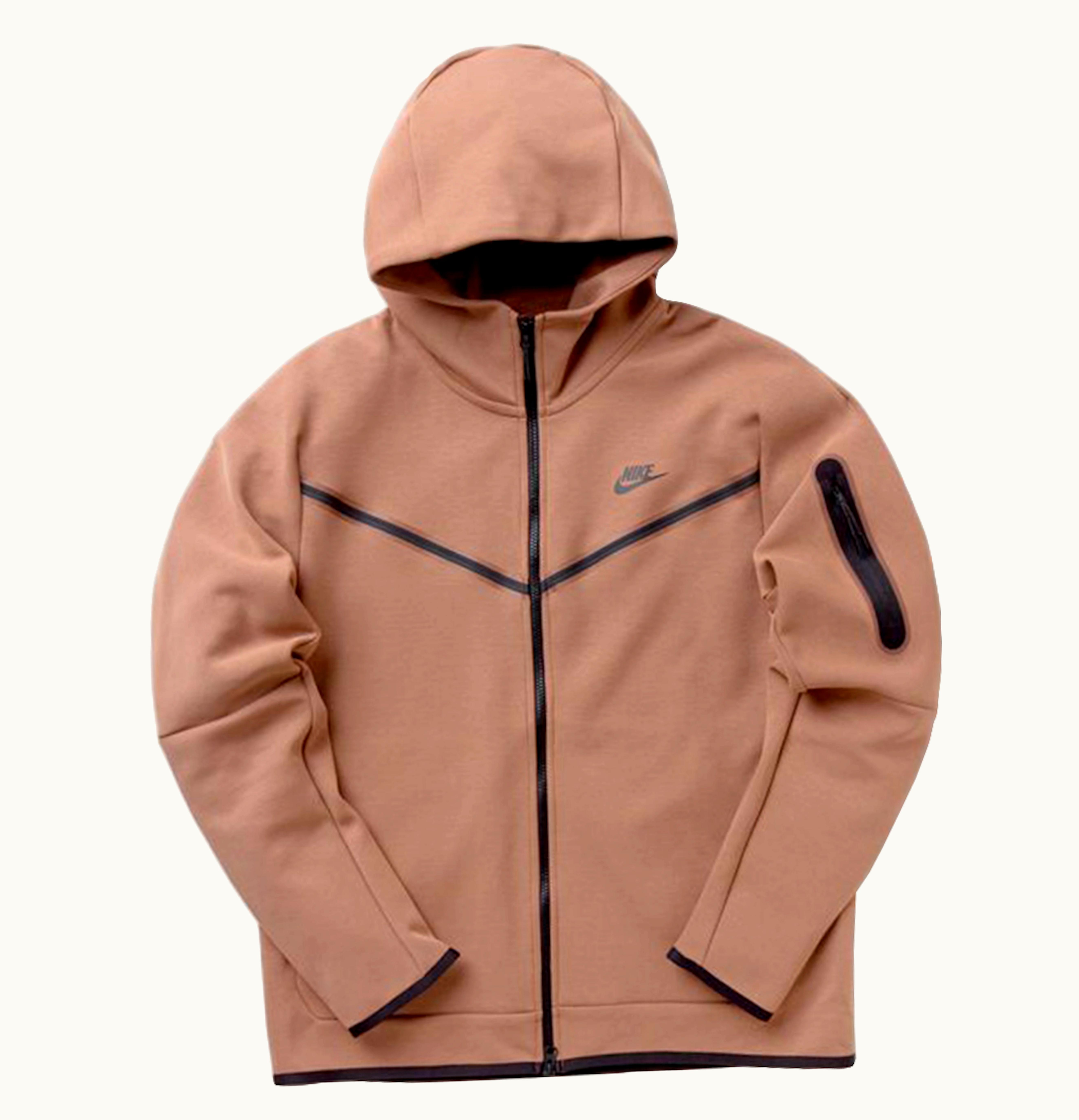Nike Nike Tech Fleece Full Zip Hoodie Archeo Brown Archeo Brown Black