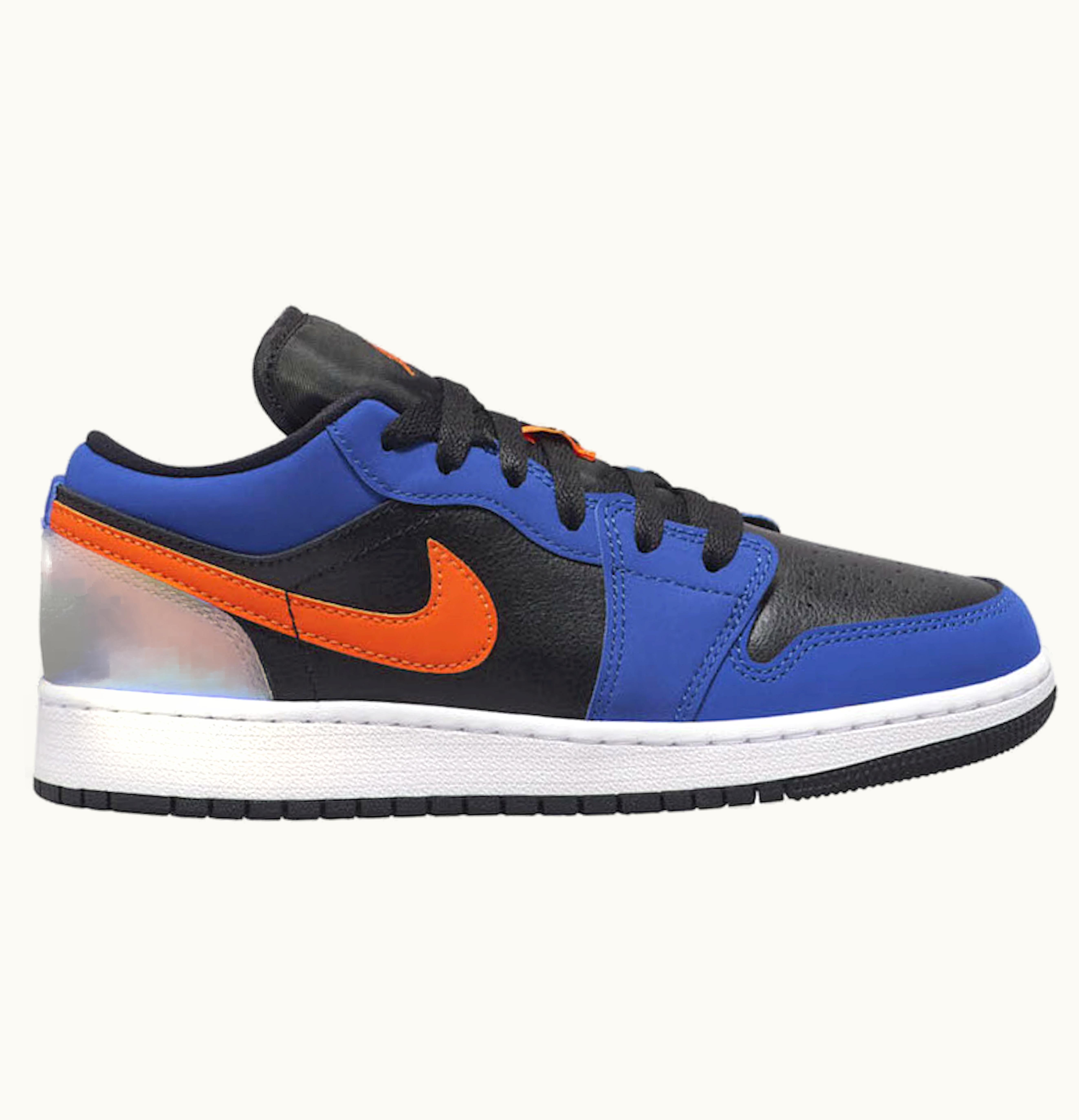 Jordan Nike Air Jordan 1 Low Black Blue Orange GS
