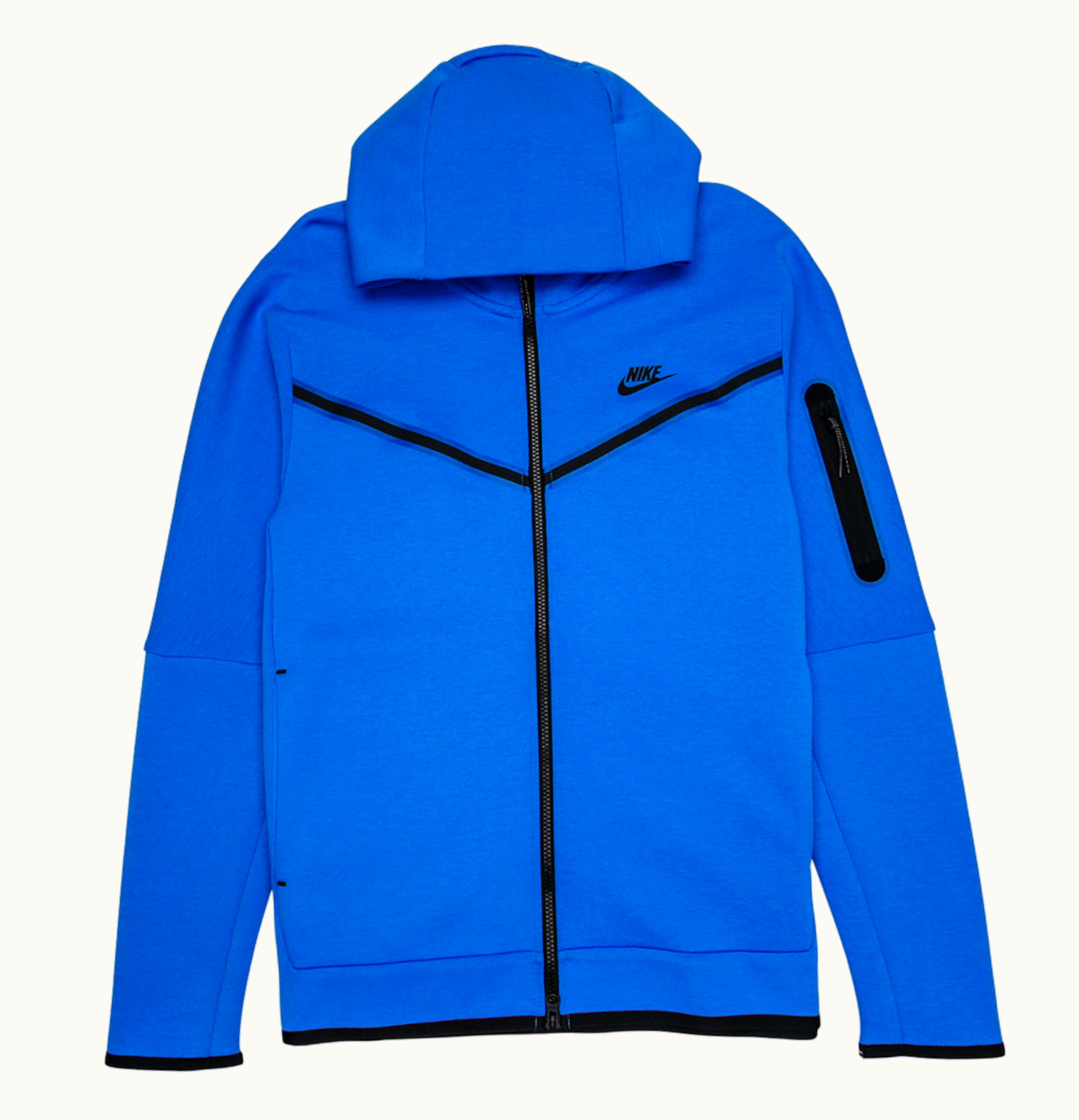 Nike Nike Hooded Sportswear Tech Fleece Full Zip Hoodie Signal Blue Black