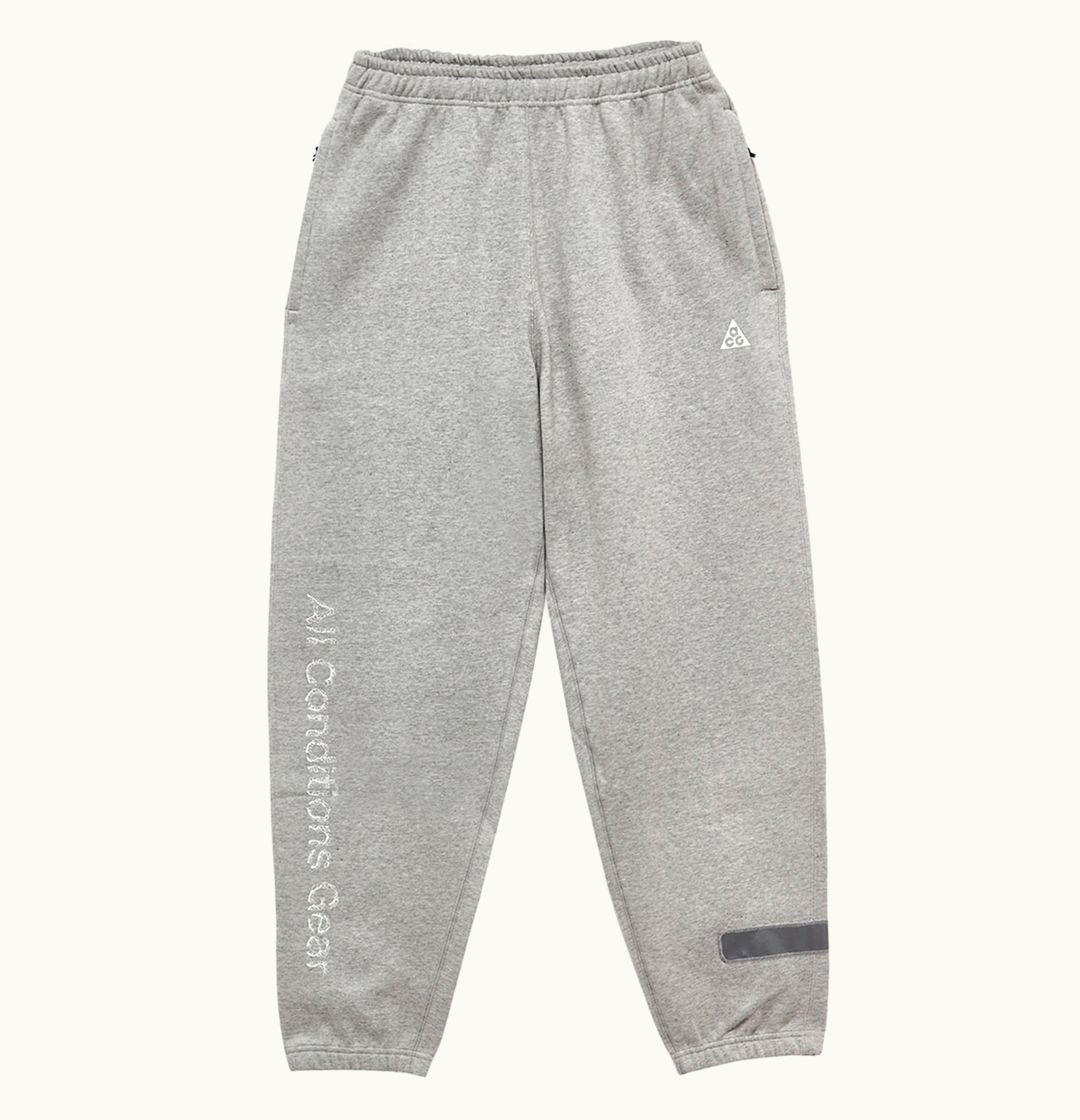 Nike ACG Therma FIT Airora Full Zip Fleece Joggers Grey Heather Black Light Smoke Grey