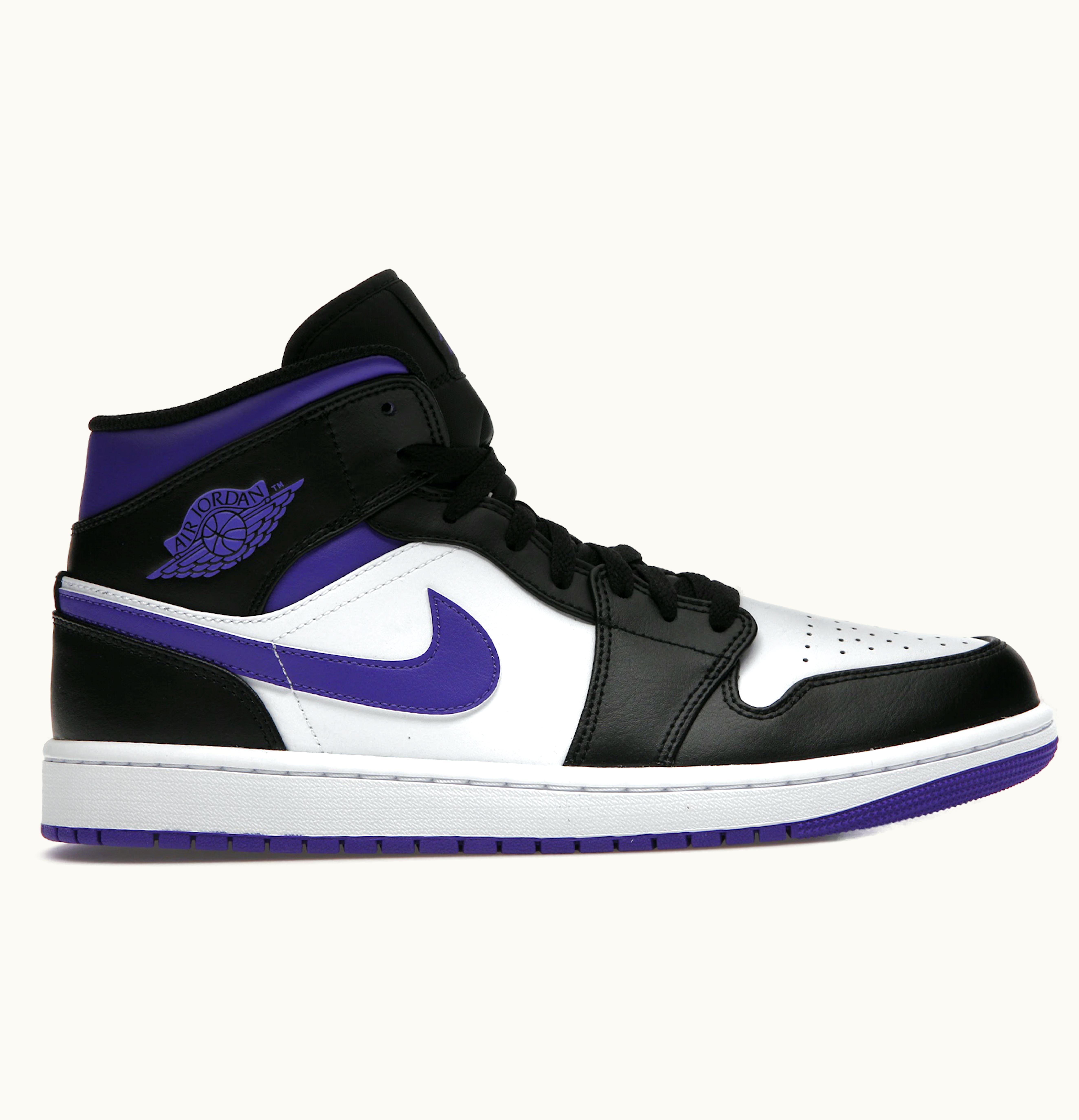 Jordan Air Jordan 1 Mid White Black Purple