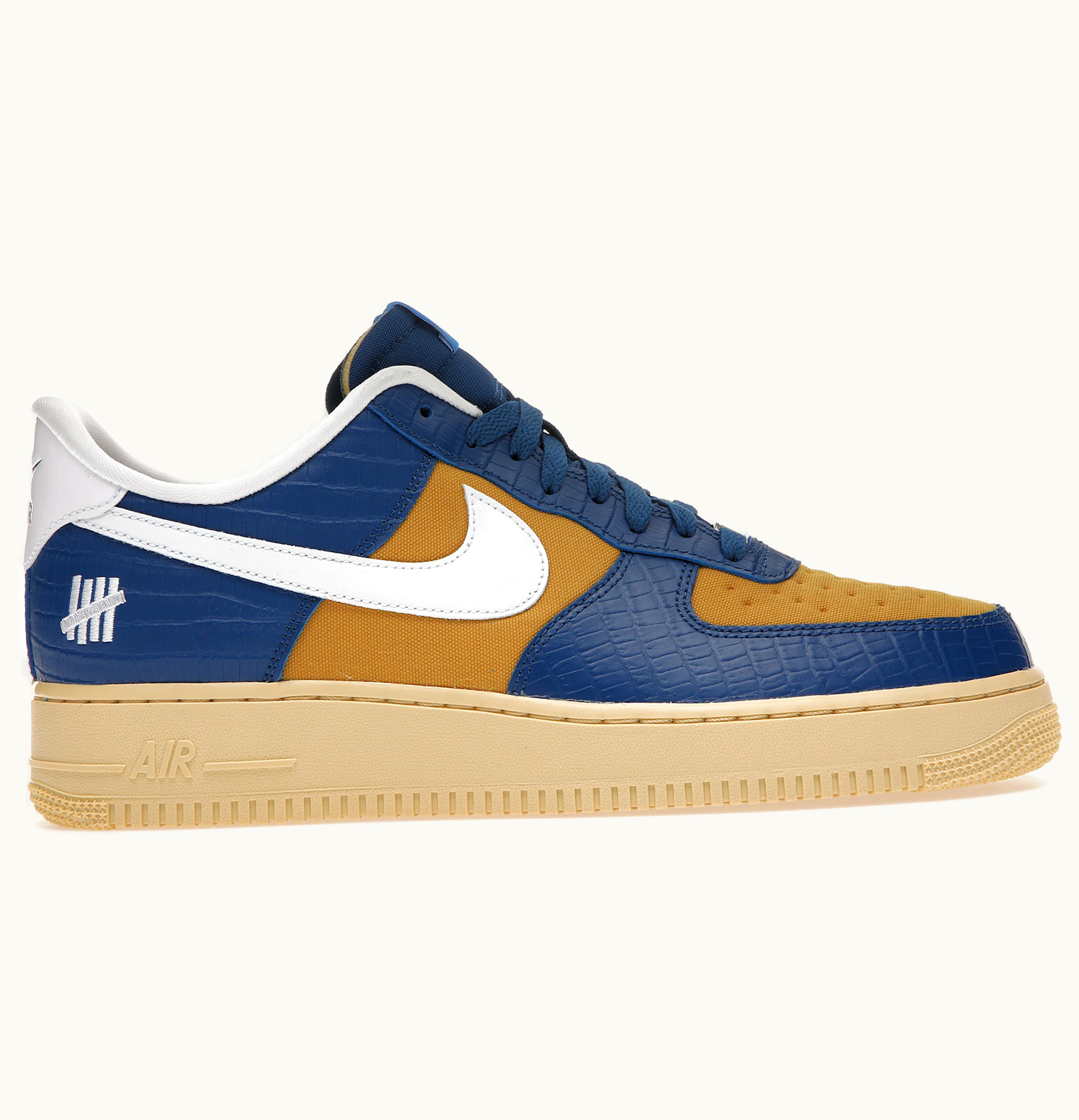 Nike Nike Air Force 1 Low Undefeated Dunk Vs AF1 Croc Blue Yellow