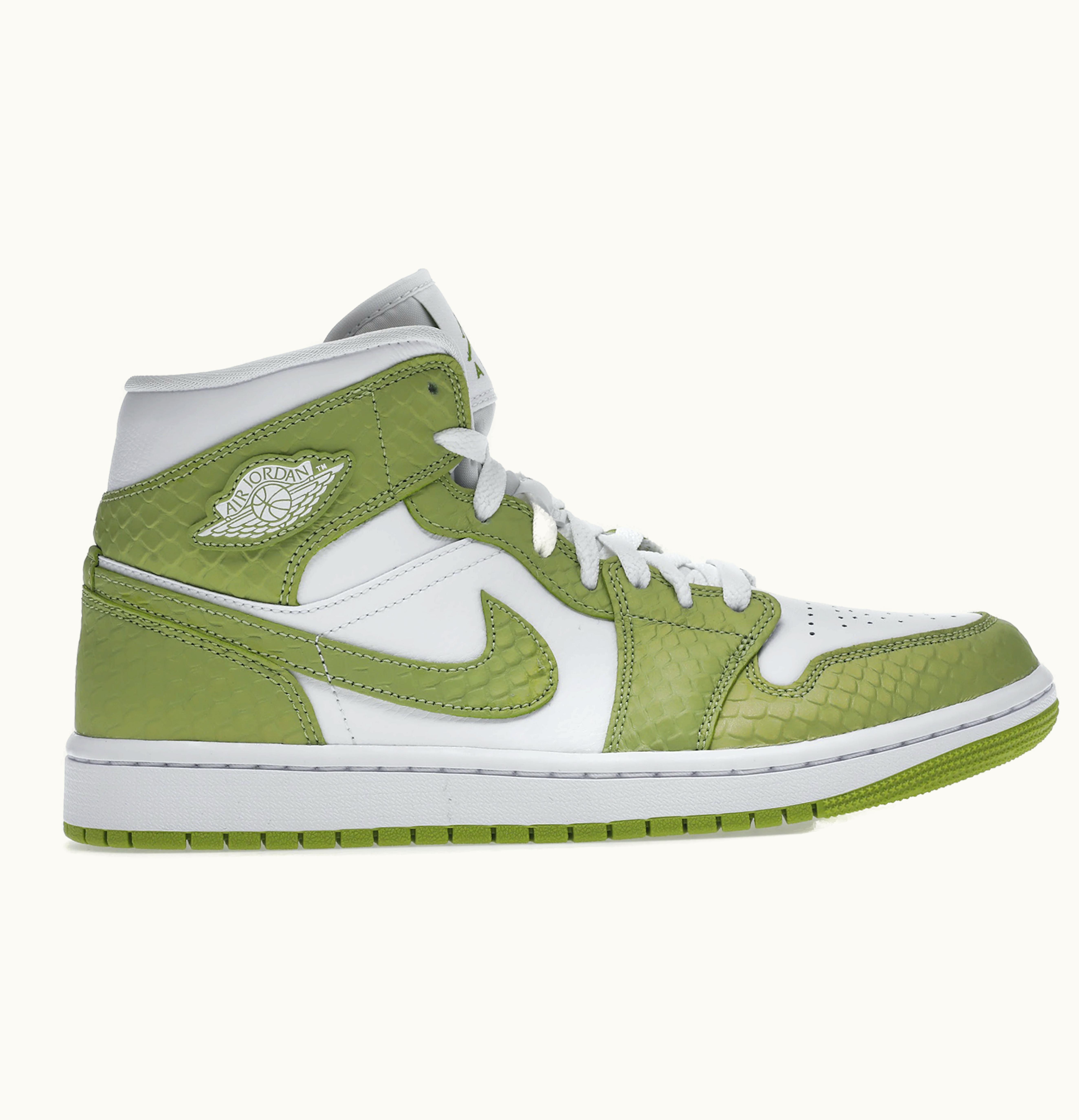 Jordan Air Jordan 1 Mid Green Python W