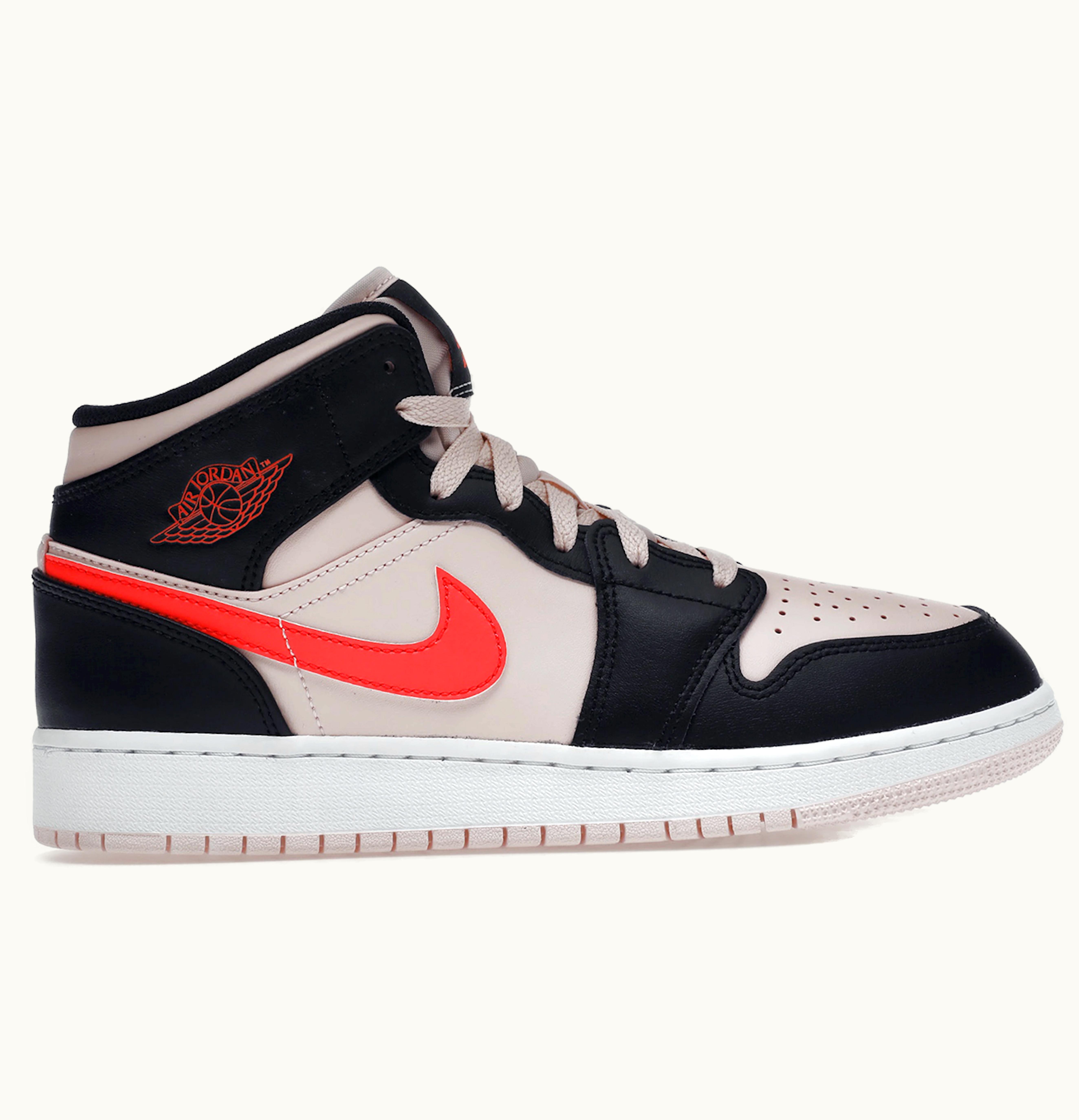 Jordan Air Jordan 1 Mid Black Pink Crimson GS
