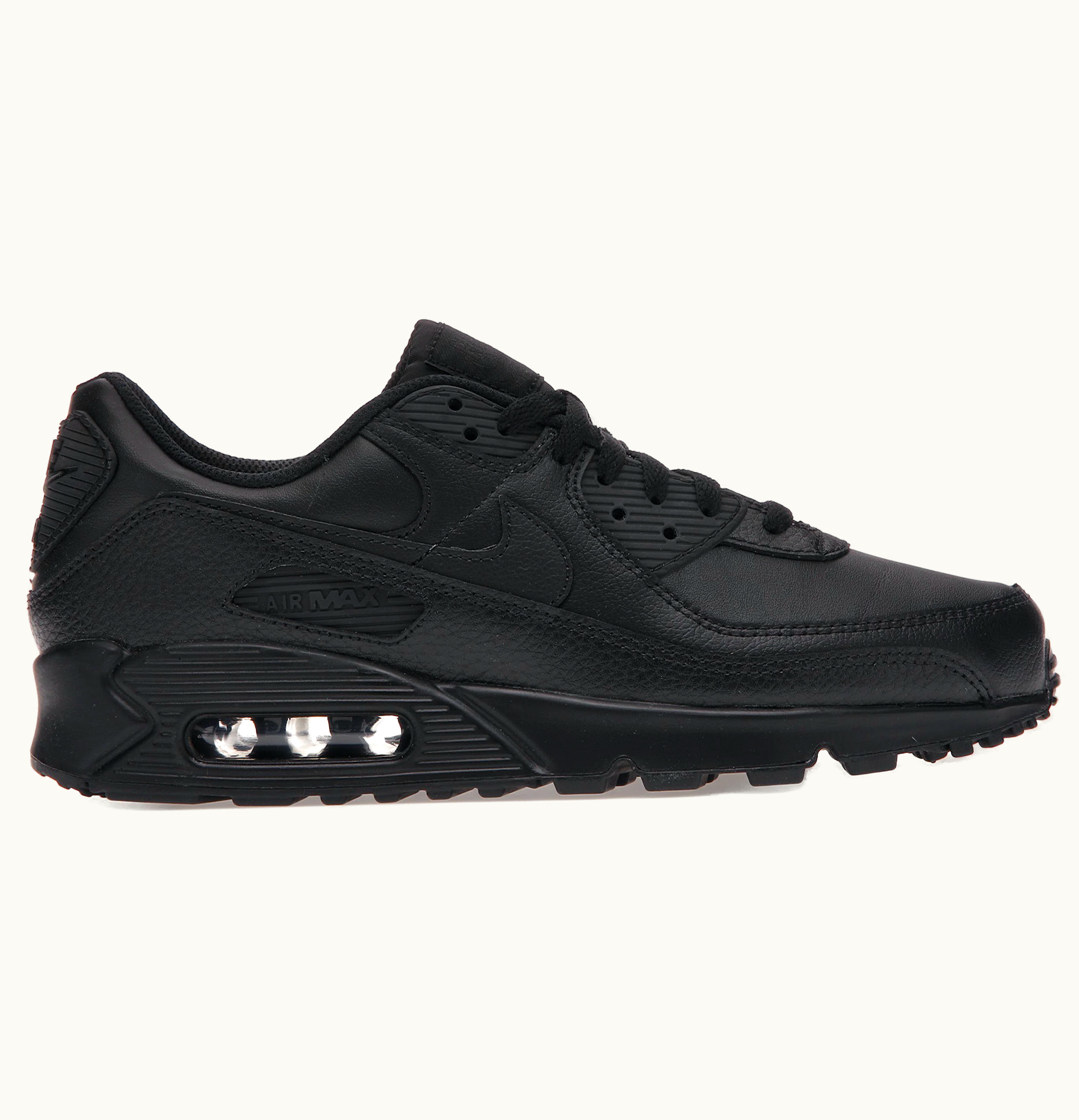Nike Nike Air Max 90 Leather Triple Black 2020