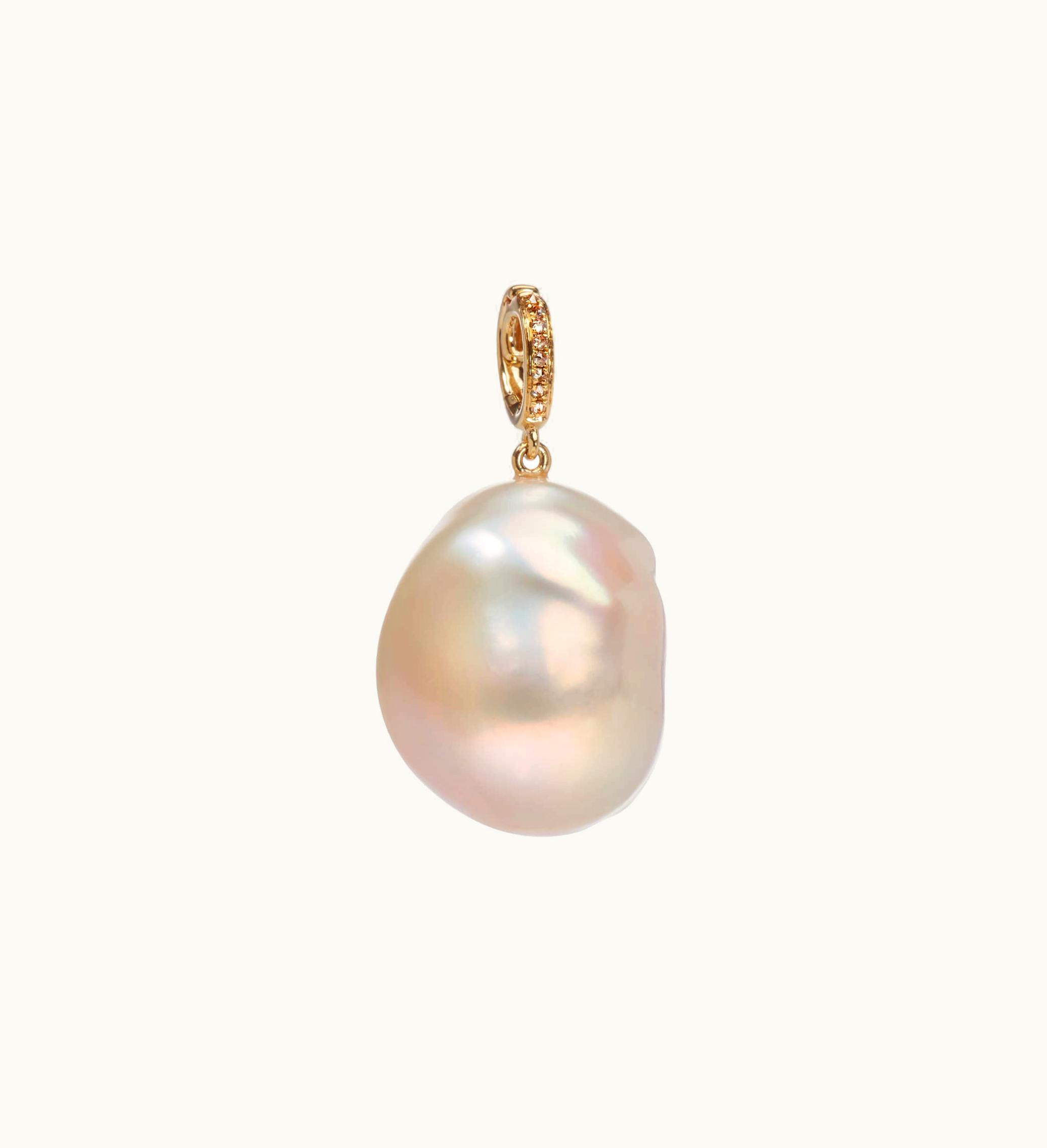 Annoushka Annoushka 18Ct Gold & Baroque Pearl Diamond Pendant