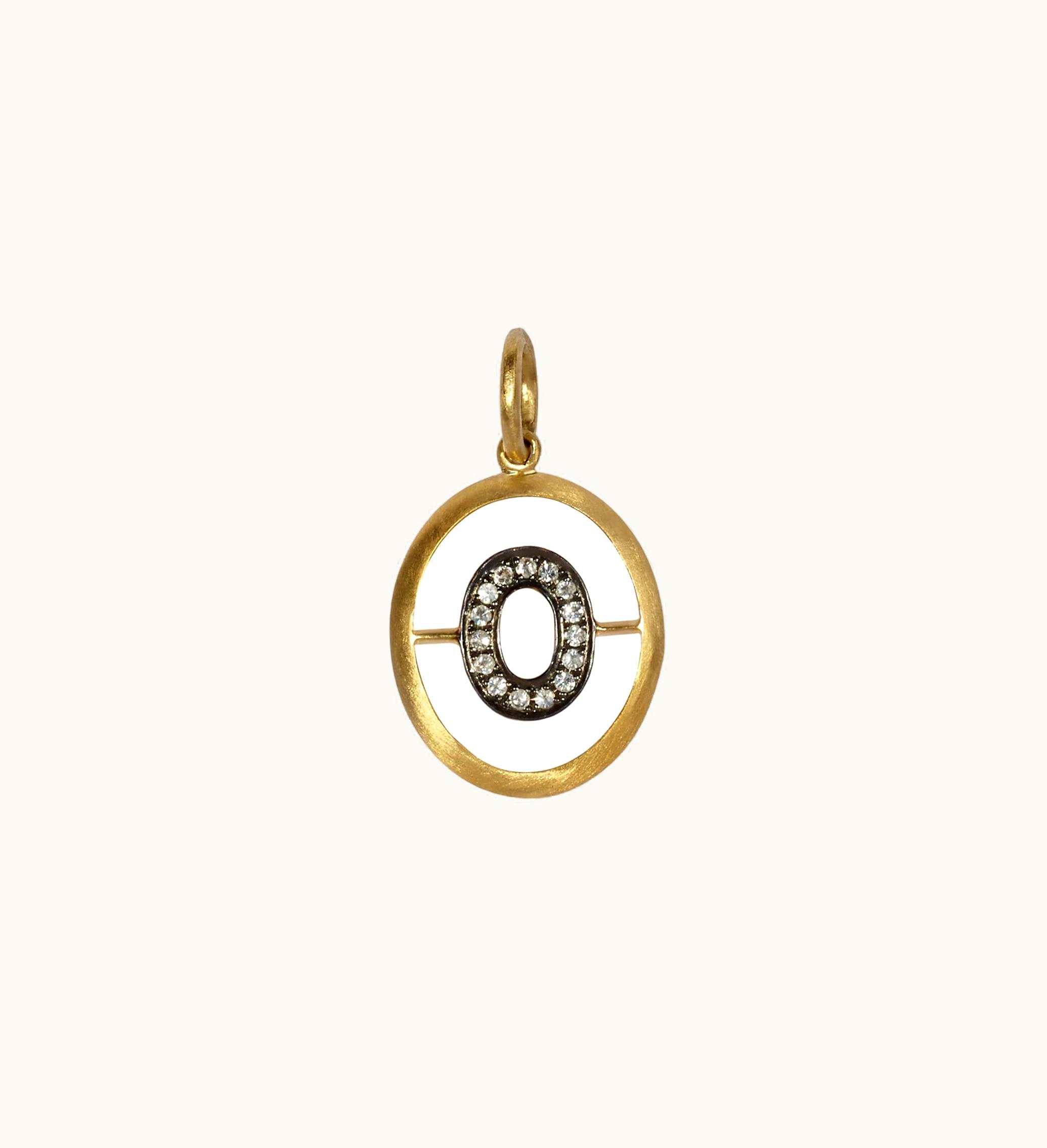 Annoushka Annoushka 18Ct Gold Diamond Initial O Pendant