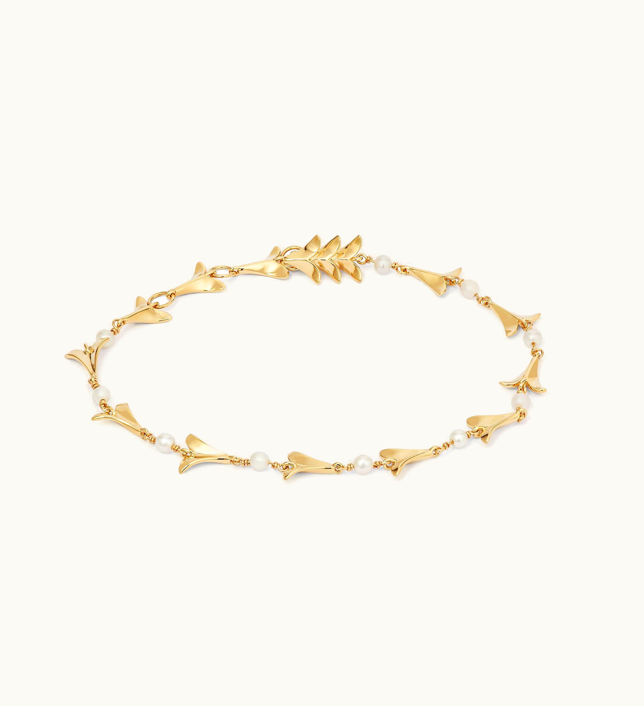 Annoushka Annoushka 18Ct Gold Pearl Lovebirds Bracelet