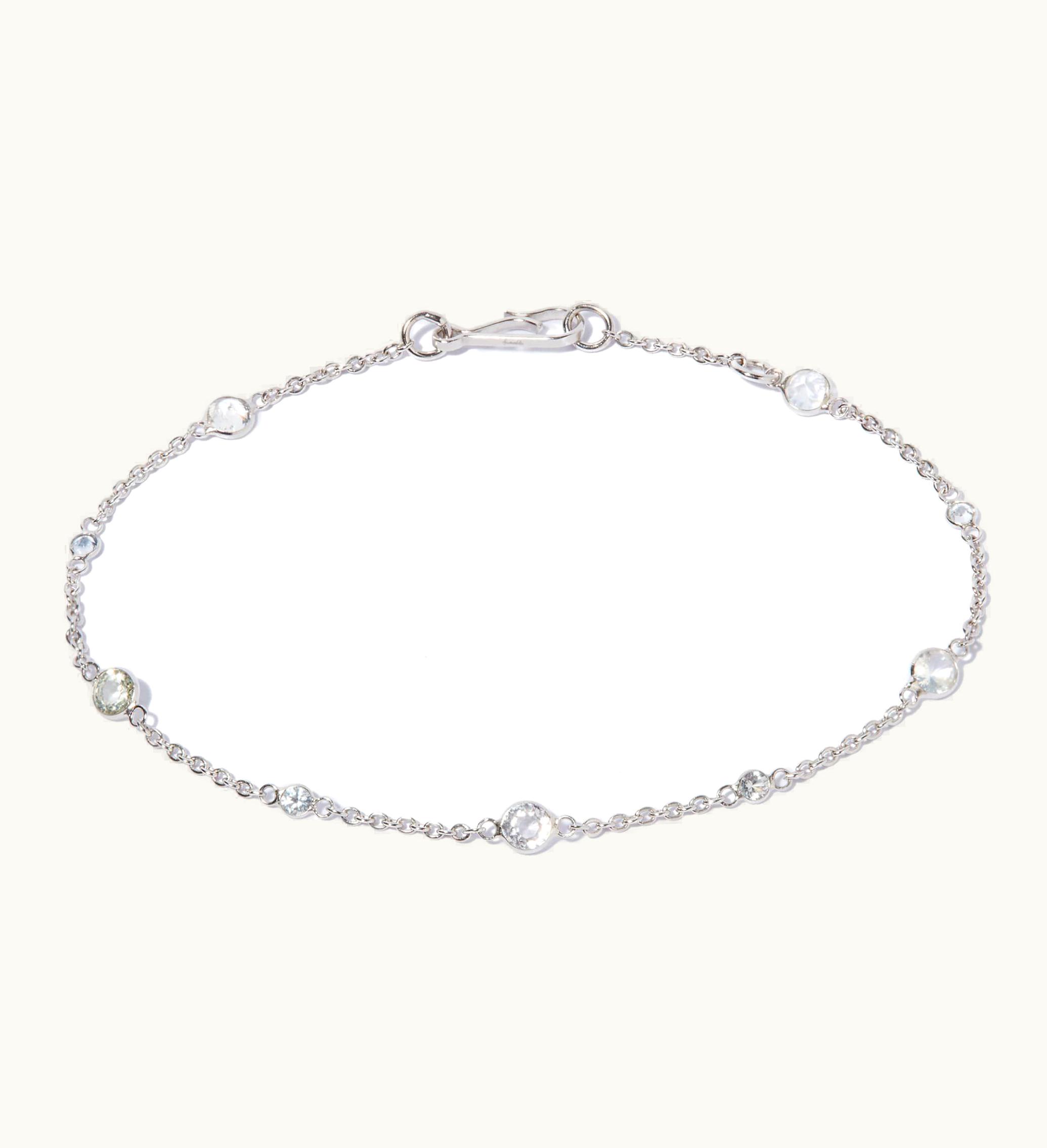 Annoushka Annoushka Nectar 18Ct White Gold White Sapphire Bracelet