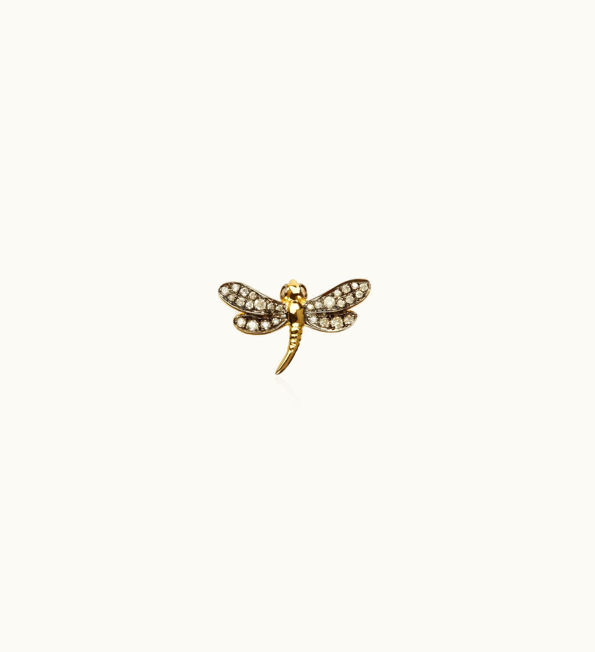 Annoushka Annoushka Love Diamonds 18Ct Gold Diamond Dragonfly Left Single Stud