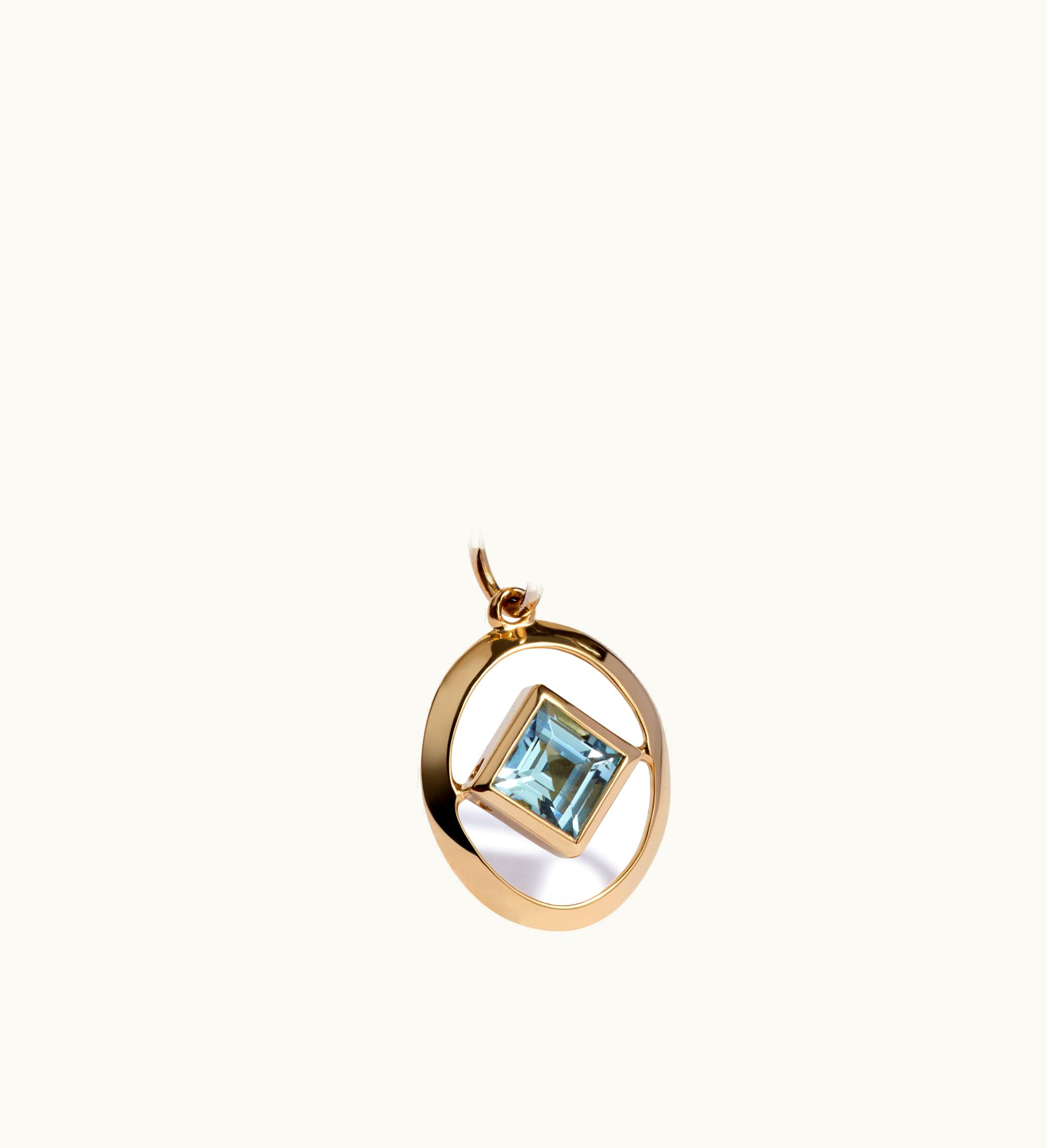 Annoushka Annoushka 14Ct Yellow Gold Aquamarine March Birthstone Necklace
