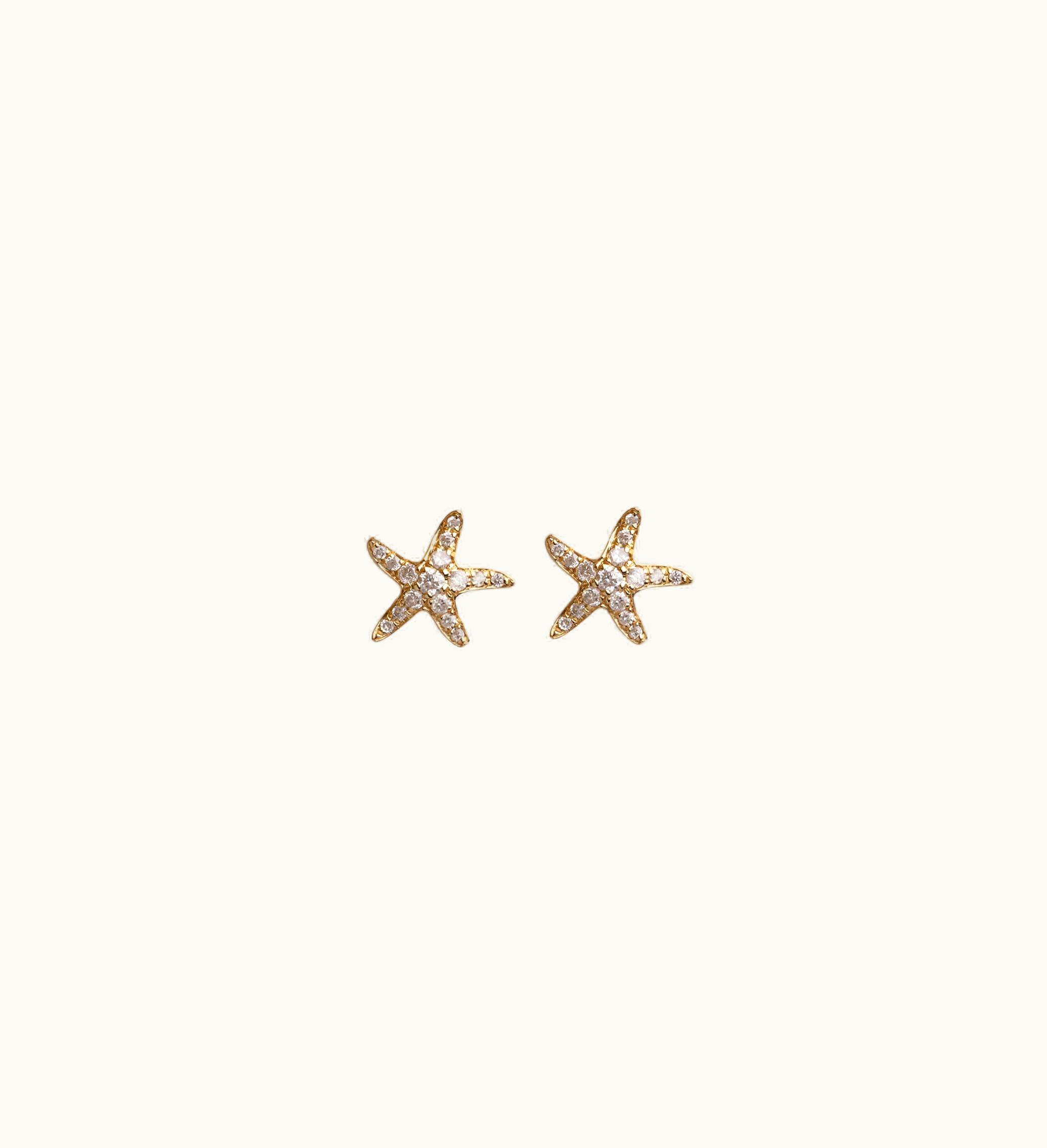 Annoushka Annoushka Love Diamonds 18Ct Gold Diamond Starfish Studs