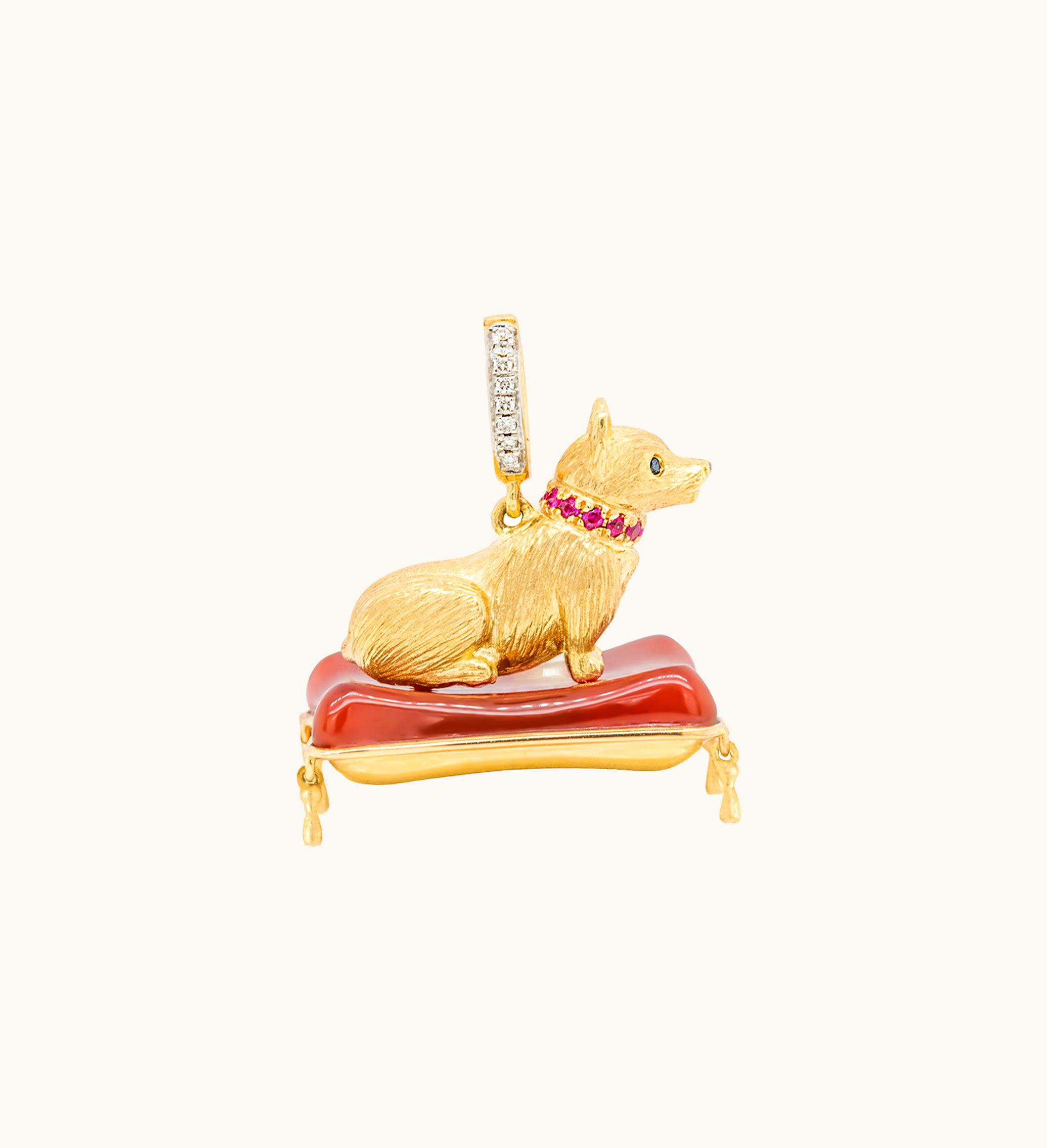 Annoushka Annoushka Mythology 18Ct Gold Corgi Charm