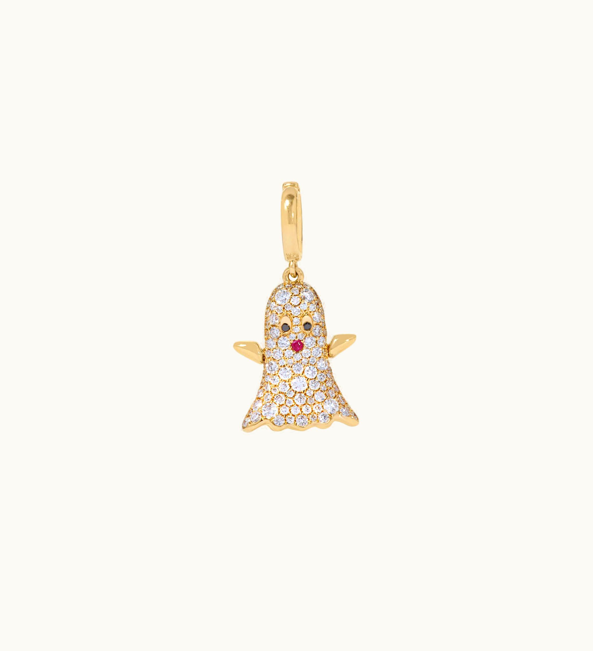 Annoushka Annoushka Mythology 18Ct Gold Diamond Ghost Charm