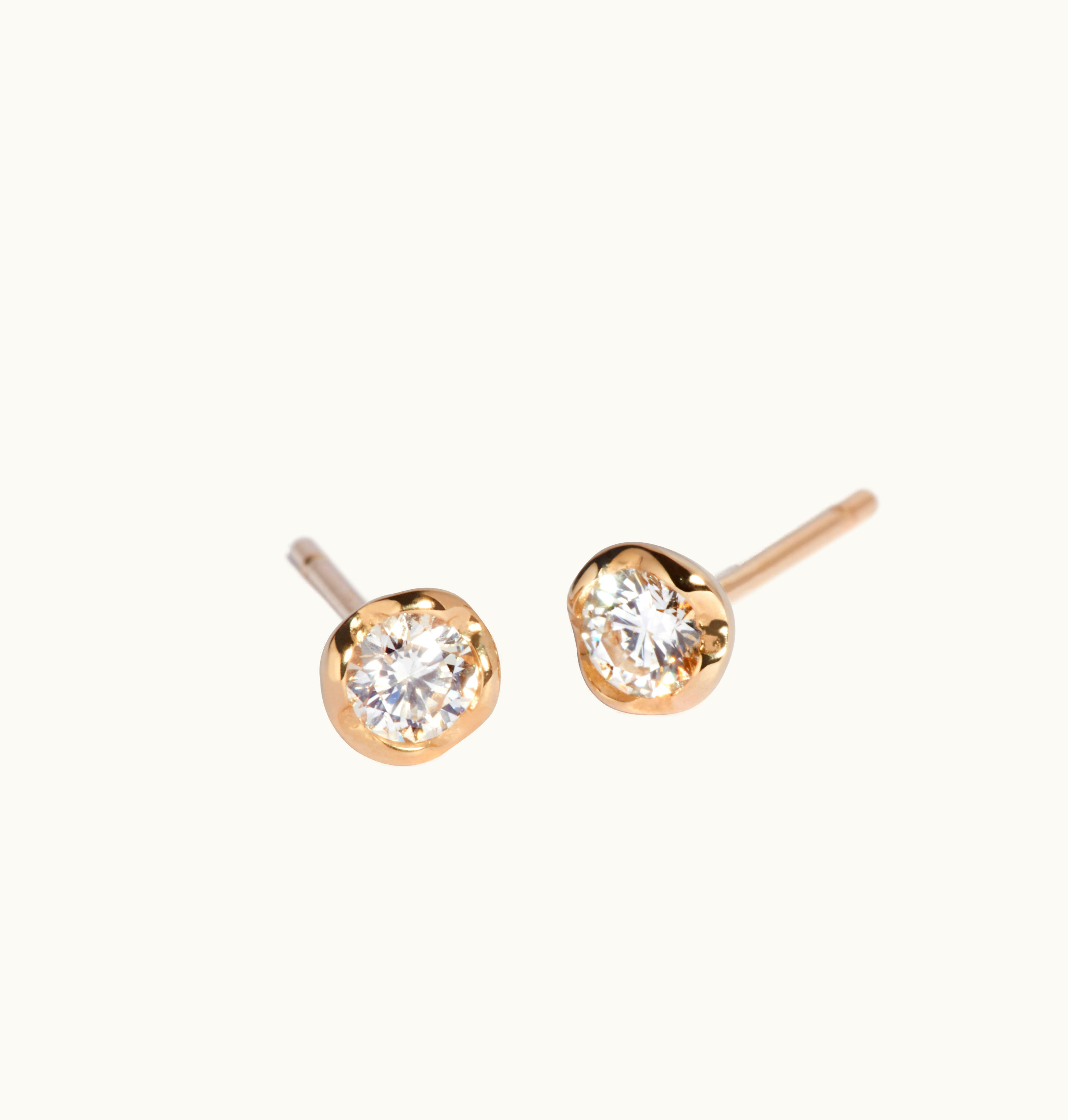 Annoushka Annoushka Marguerite 14Ct Gold Diamond Large Stud Earrings