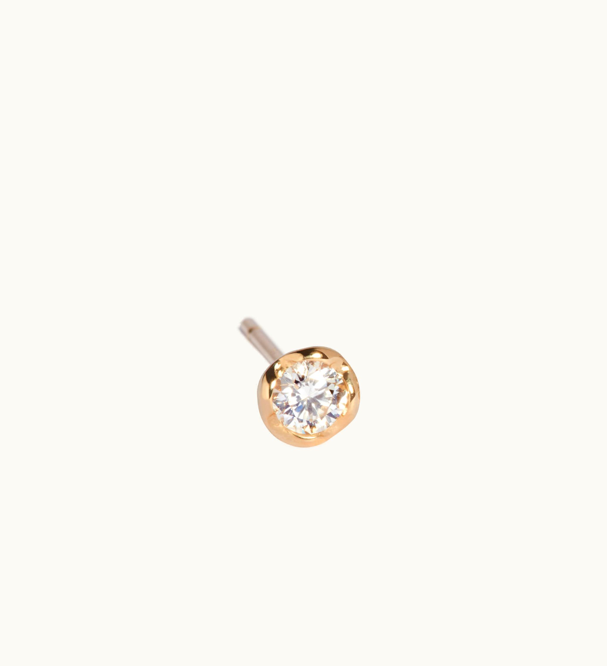Annoushka Annoushka Marguerite 14Ct Gold Large Diamond Stud Earring