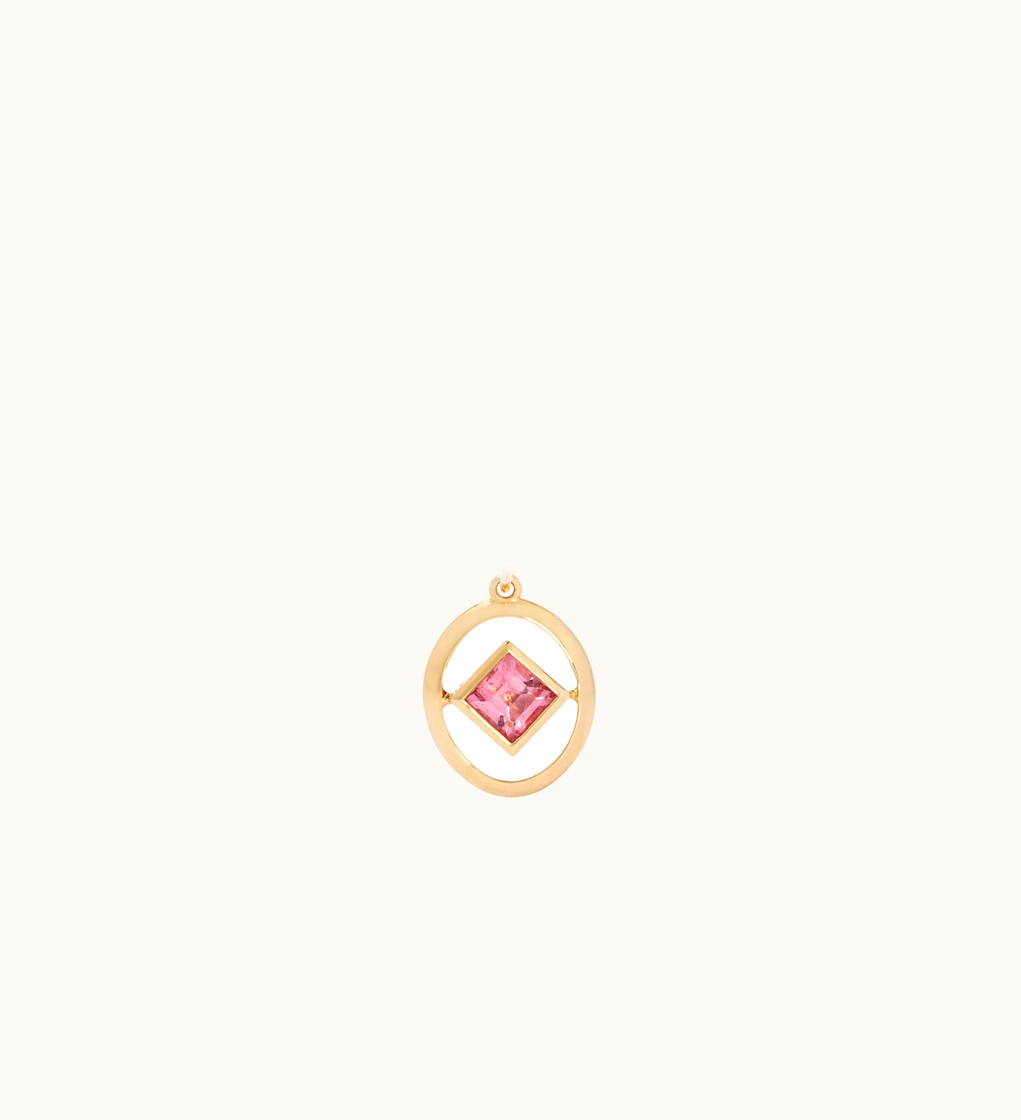 Annoushka Annoushka 14Ct Yellow Gold Pink Tourmaline October Birthstone Necklace