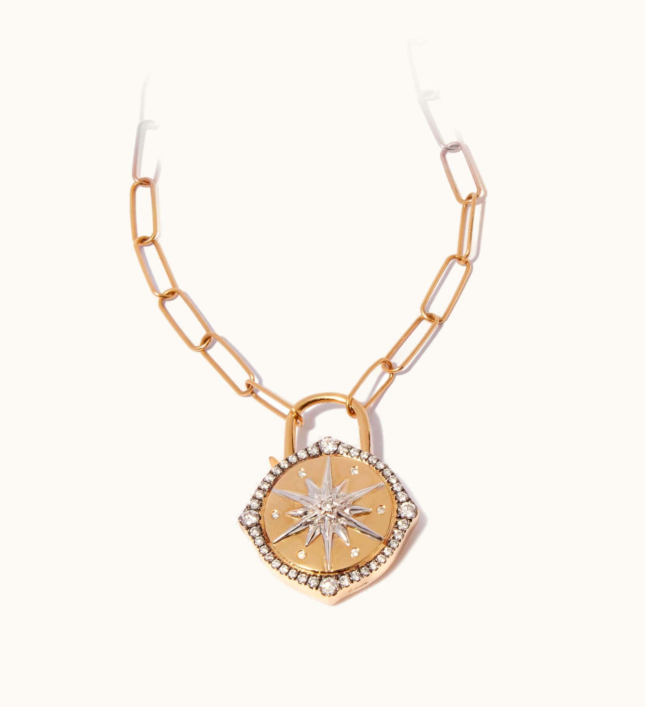 Annoushka Annoushka Lovelock 14Ct Gold Mini Cable Chain Star Charm Necklace