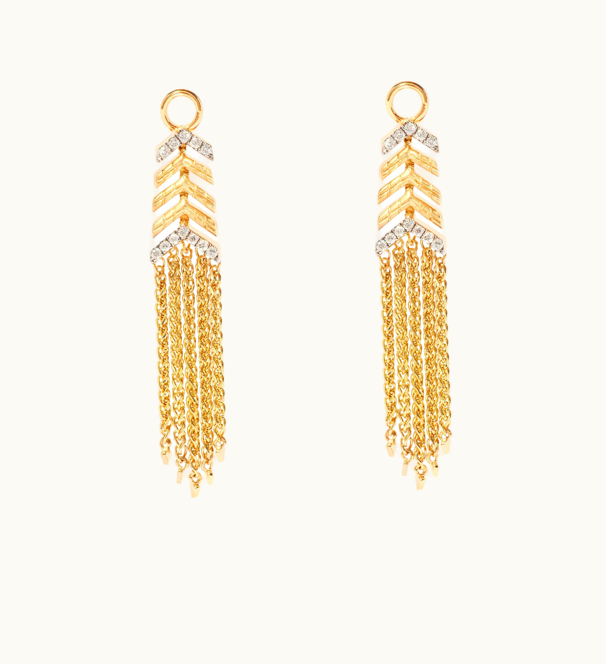 Annoushka Annoushka Flight 18Ct Yellow Gold Shimmy Diamond Earring Drops