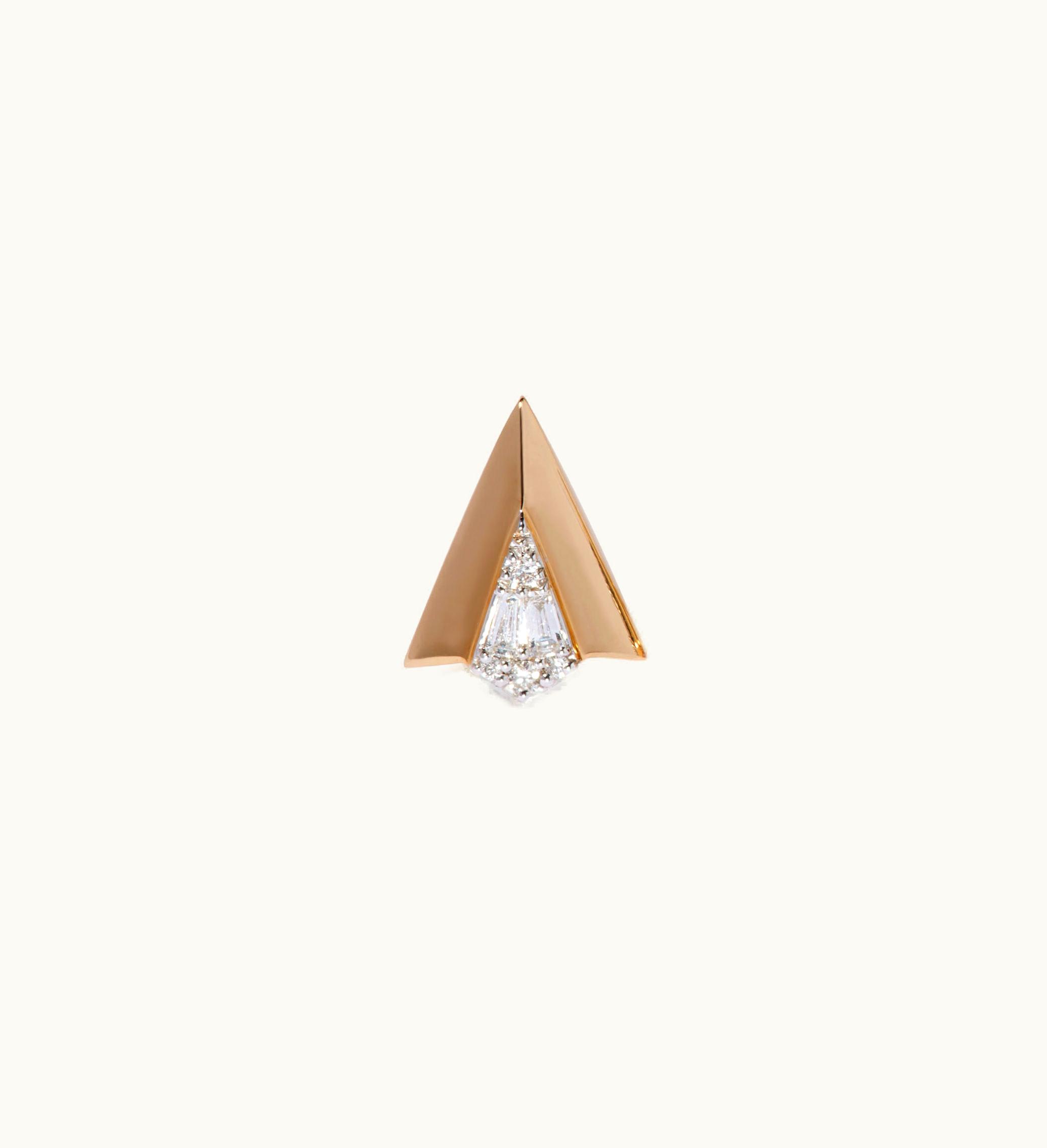 Annoushka Annoushka Flight 18Ct Yellow Gold Arrow Diamond Stud Earring