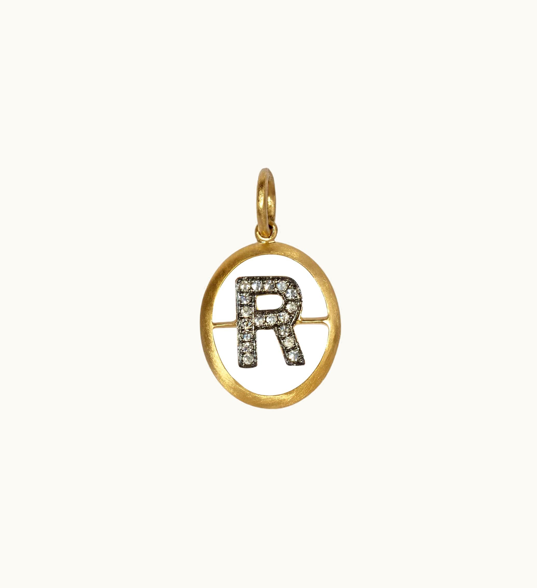 Annoushka Annoushka 18Ct Gold & Diamond Initial R Pendant