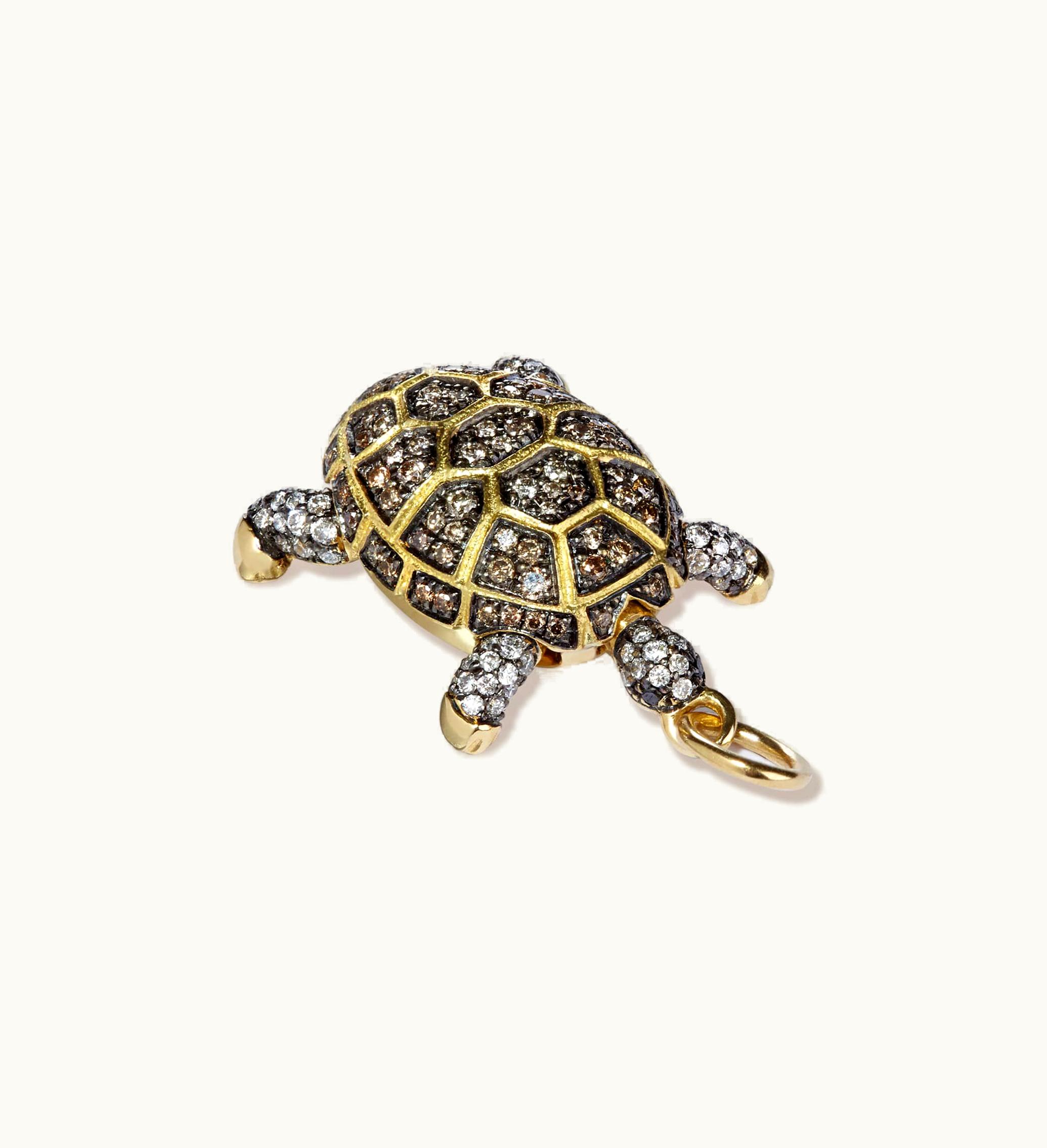 Annoushka Annoushka Mythology 18Ct Gold Diamond Baby Turtle Pendant