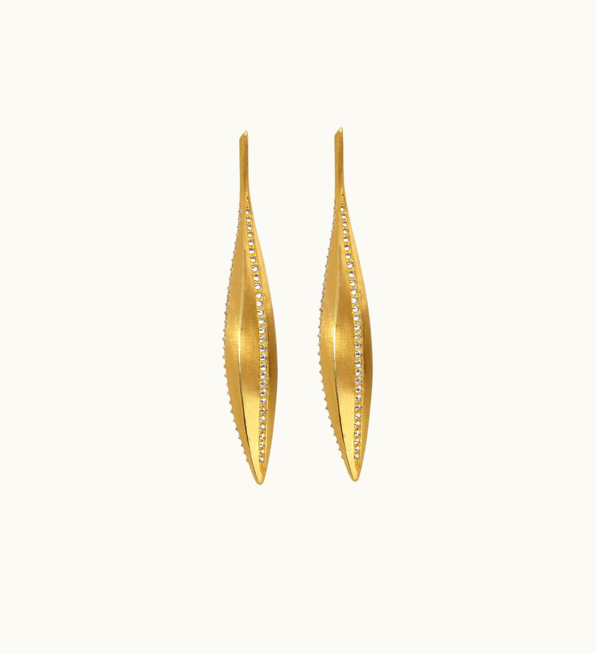 Annoushka Annoushka Metamorphosis 18Ct Gold Diamond Kernel Seed Earrings