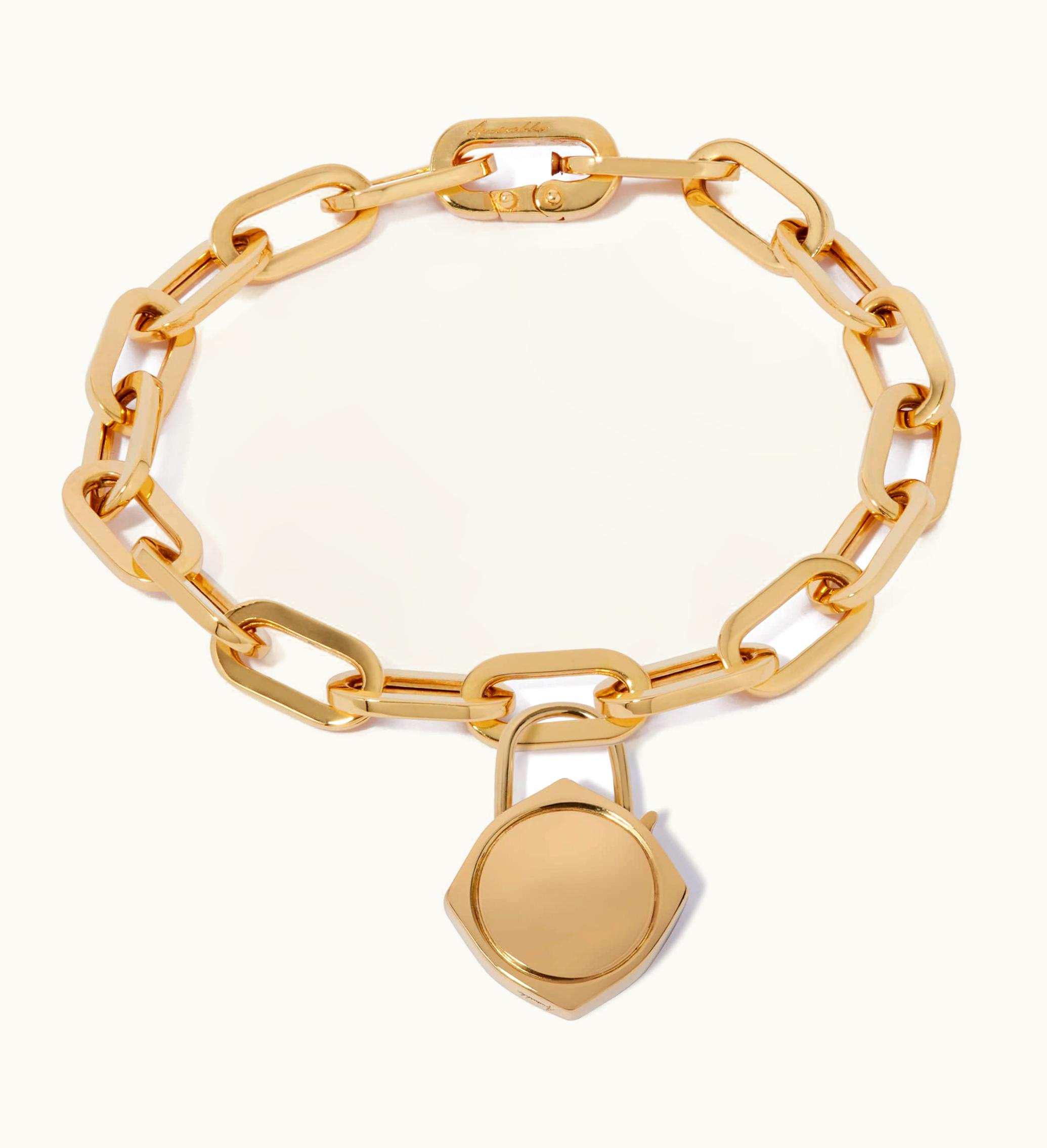 Annoushka Annoushka Lovelock 18Ct Gold Cable Chain Charm Bracelet