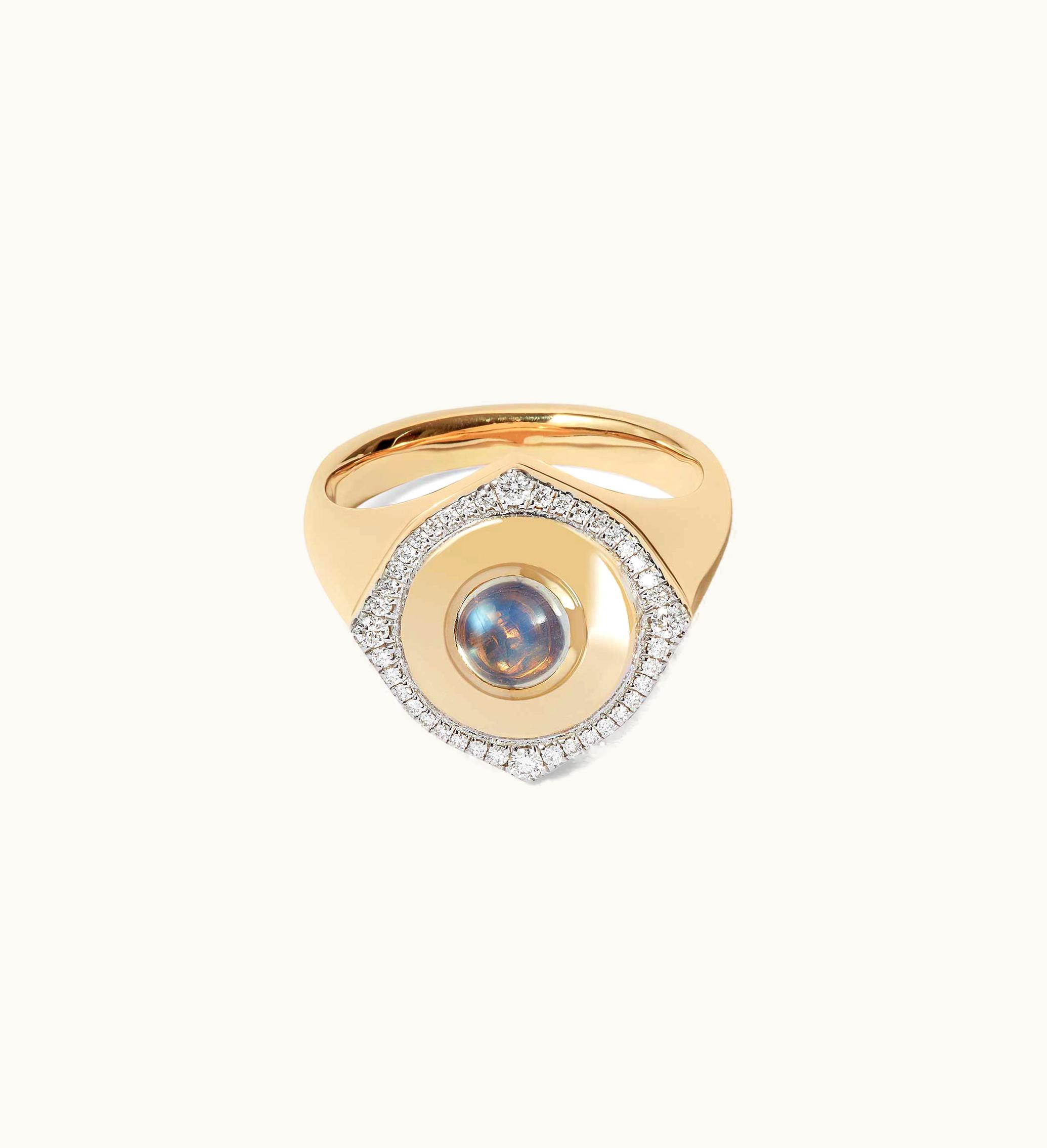 Annoushka Annoushka Lovelocket 18Ct Gold Moonstone June Birthstone Ring