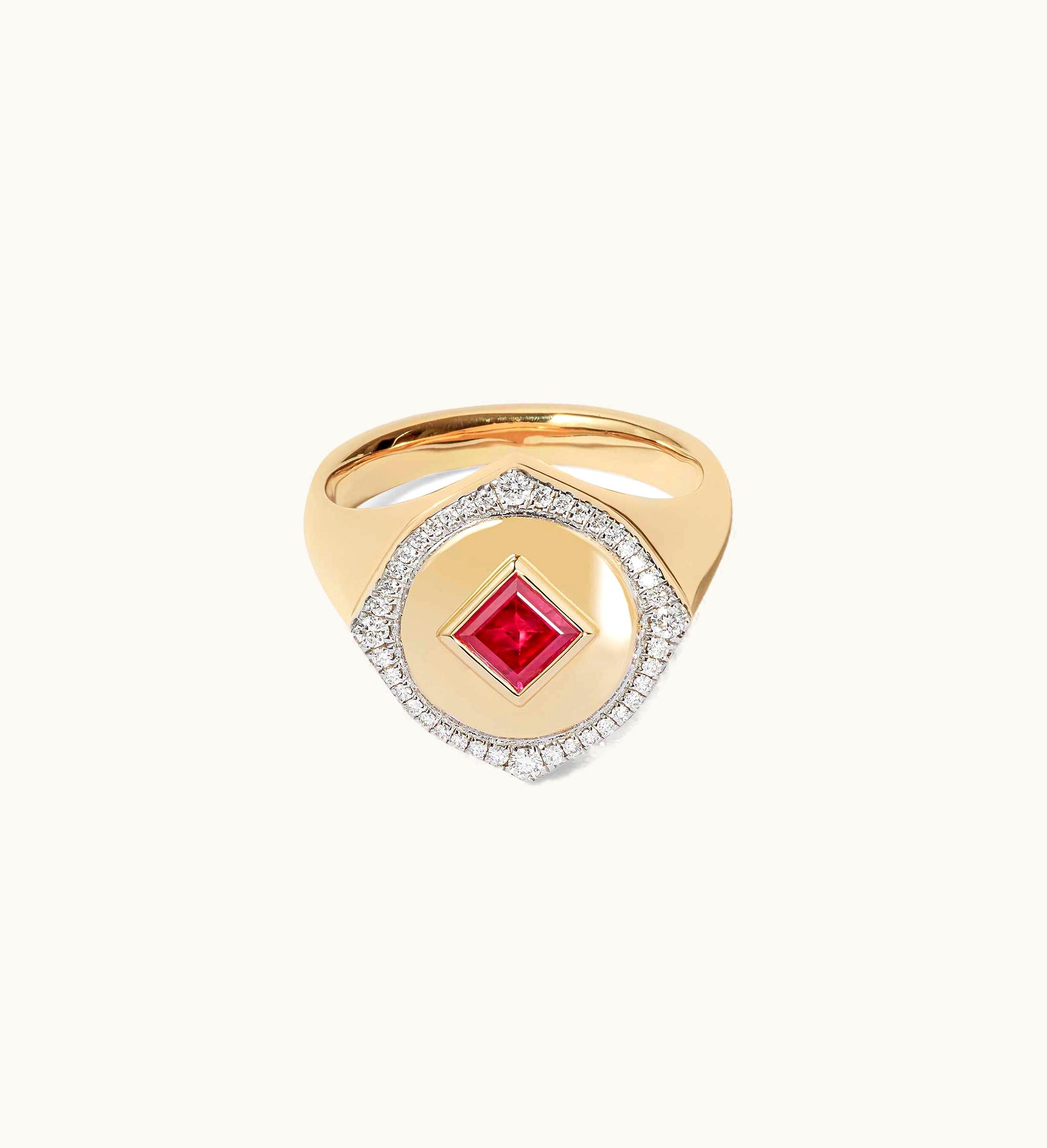 Annoushka Annoushka Lovelocket 18Ct Gold Ruby July Birthstone Ring