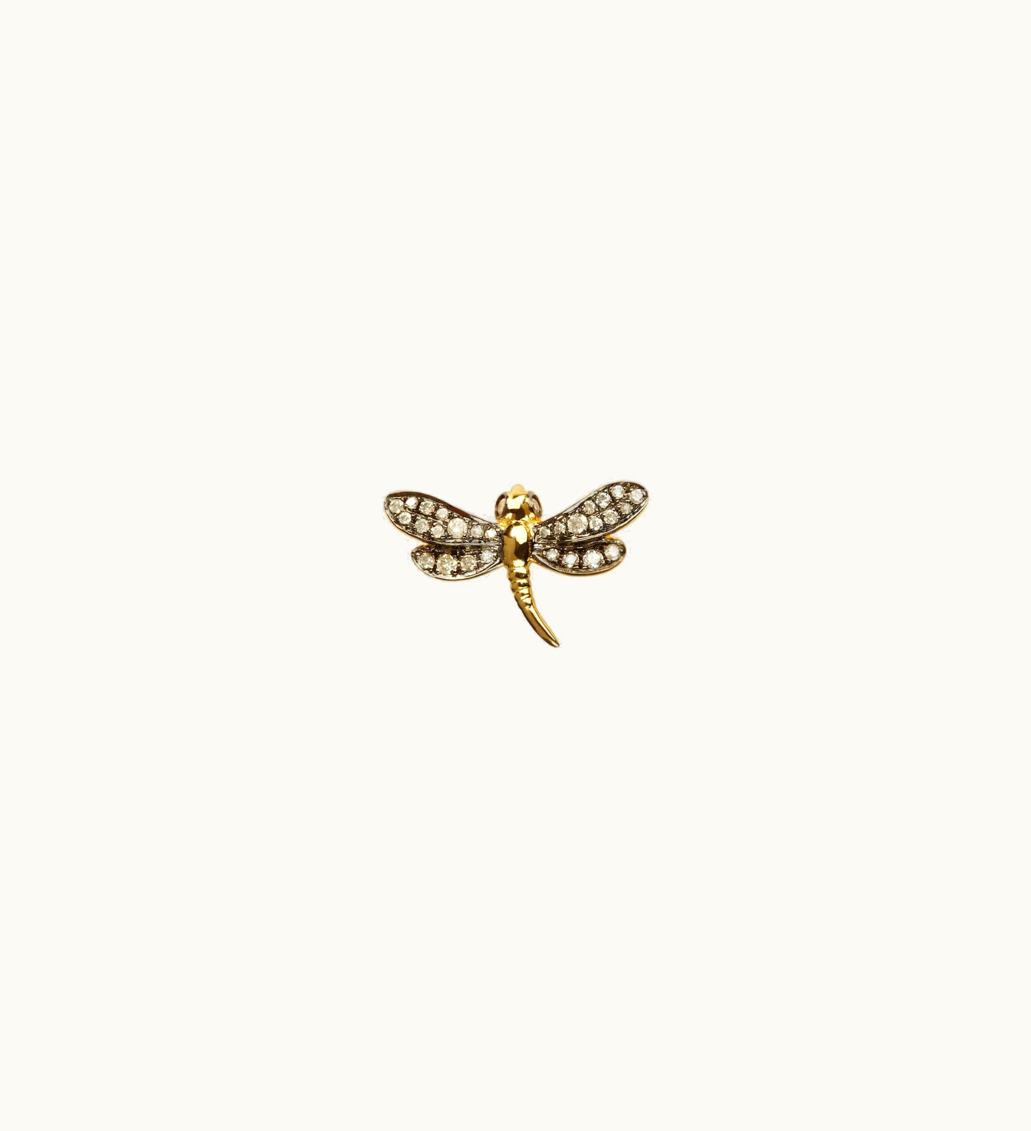Annoushka Annoushka Love Diamonds 18Ct Gold Diamond Dragonfly Right Single Stud