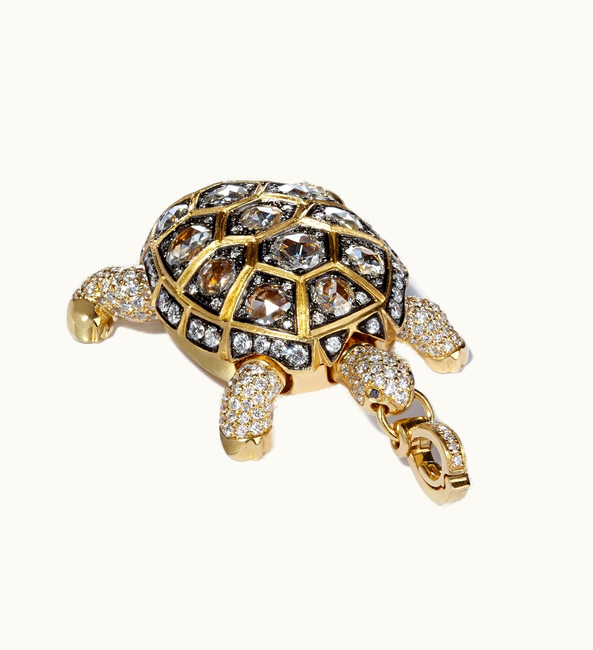 Annoushka Annoushka Mythology 18Ct Gold 4.02 Ct Diamond Turtle Locket