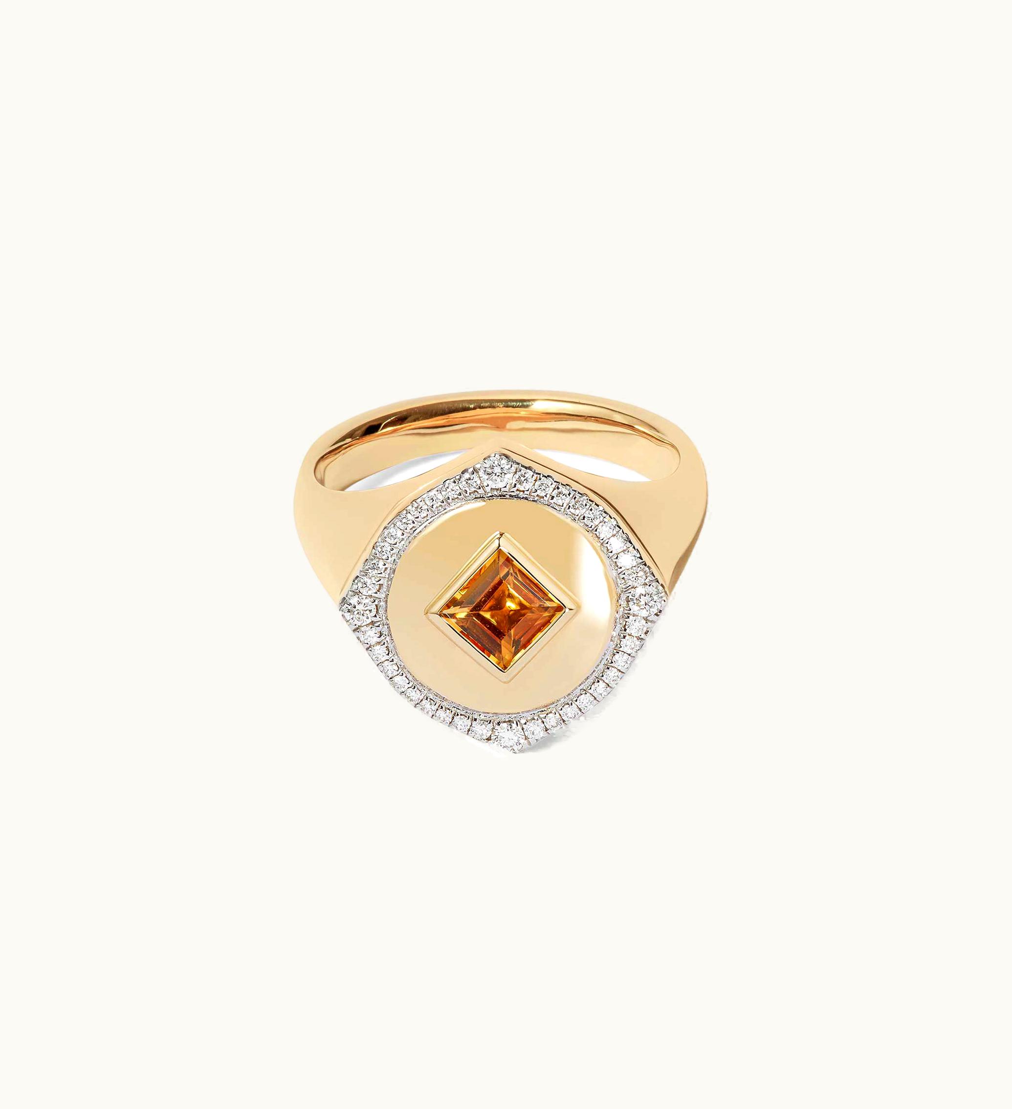 Annoushka Annoushka Lovelocket 18Ct Gold Citrine November Birthstone Ring