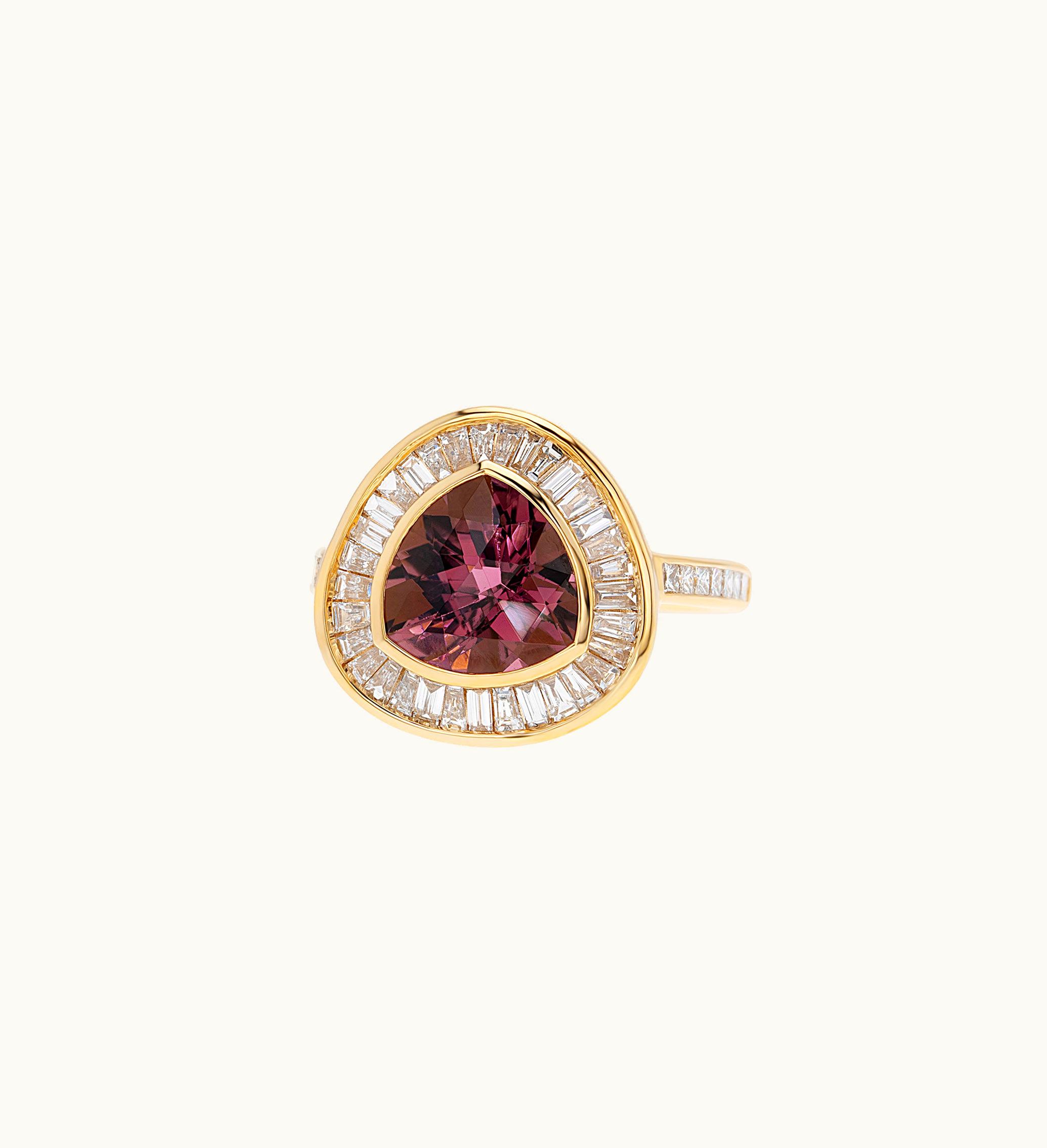 Annoushka Annoushka Elara 18Ct Yellow Gold Tourmaline & Diamond Ring