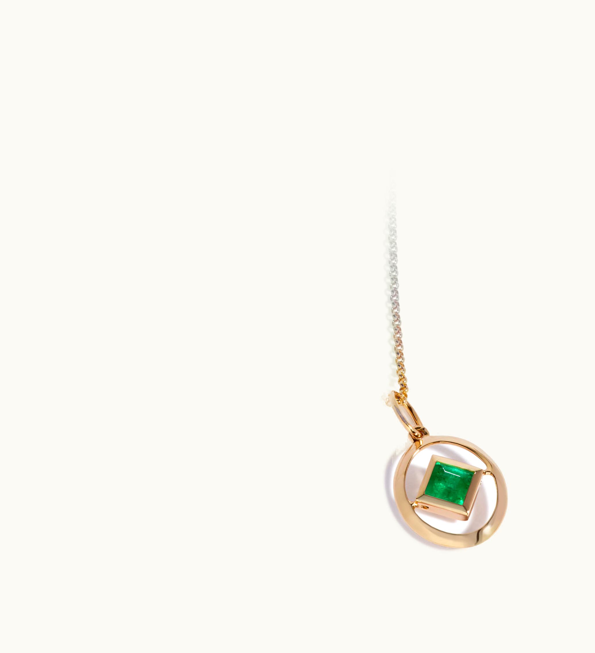 Annoushka Annoushka 14Ct Yellow Gold Emerald May Birthstone Necklace