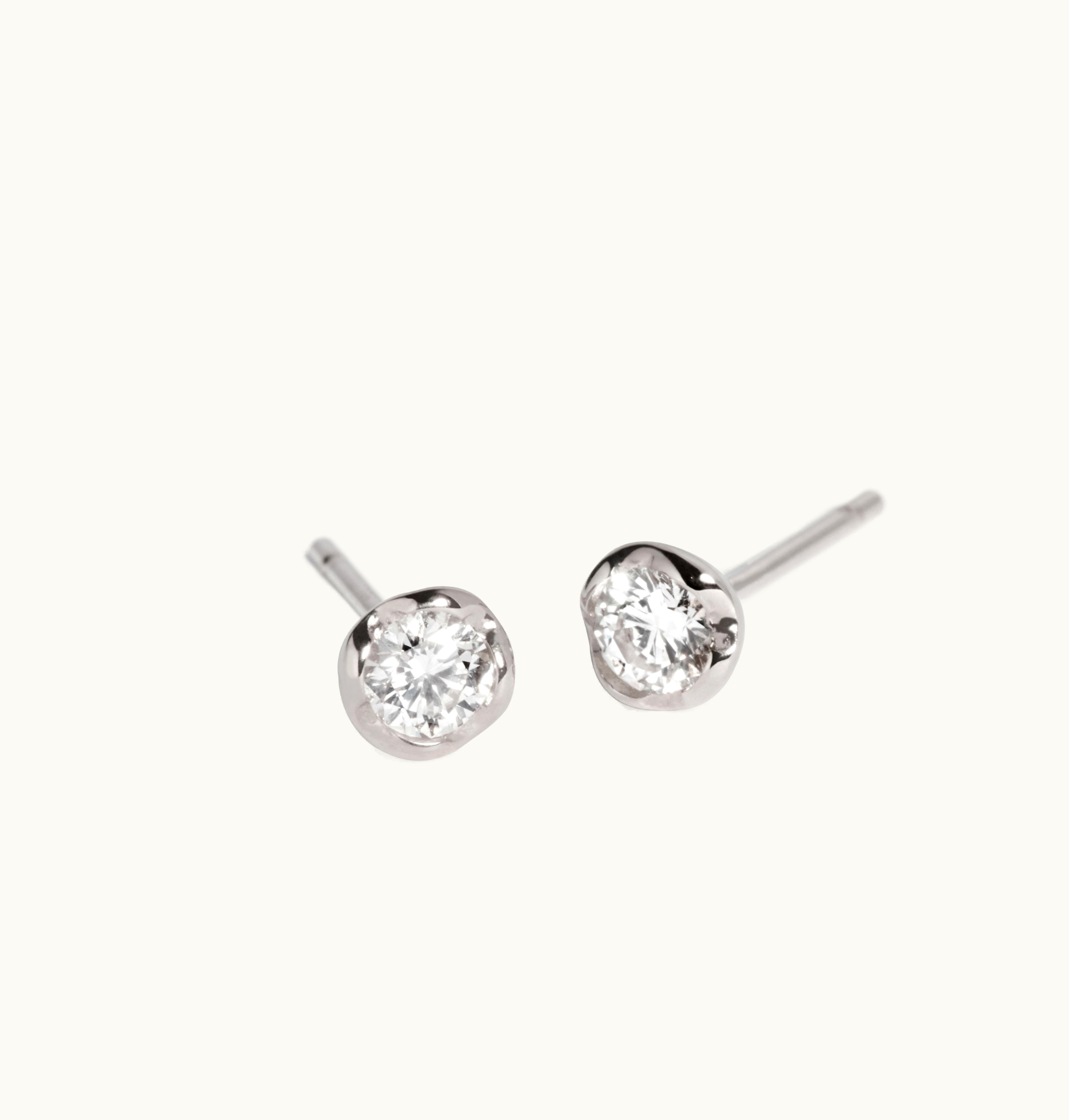 Annoushka Annoushka 14Ct White Gold Large Diamond Stud Earrings